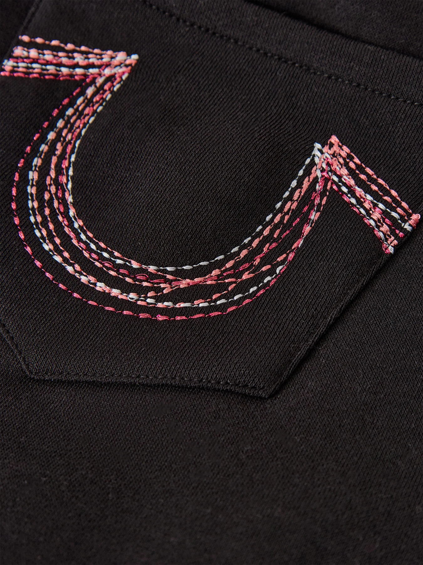 Rainbow Stitch Bootcut Trousers Black - Image 3