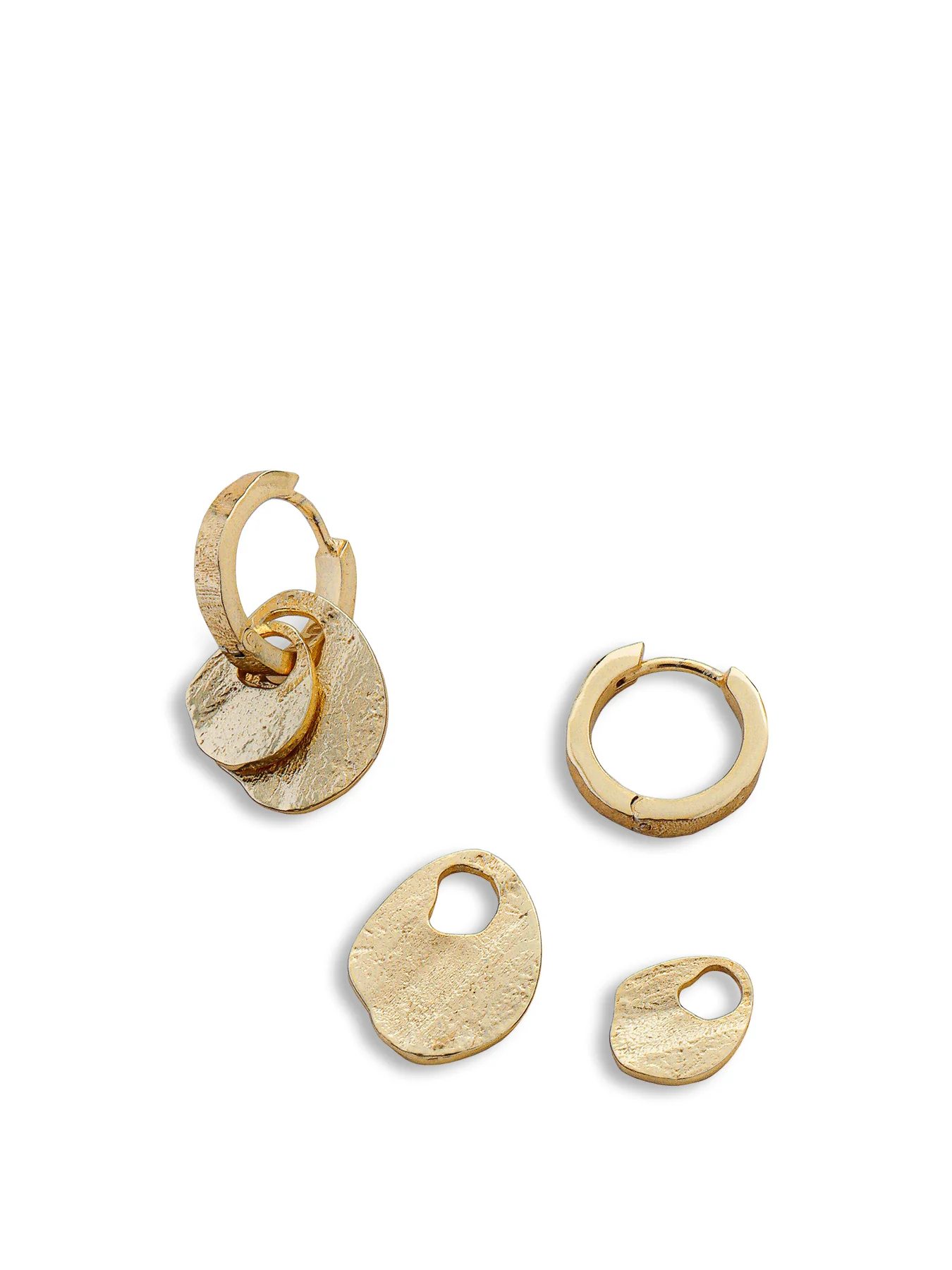 Baia Earrings Gold - Image 4