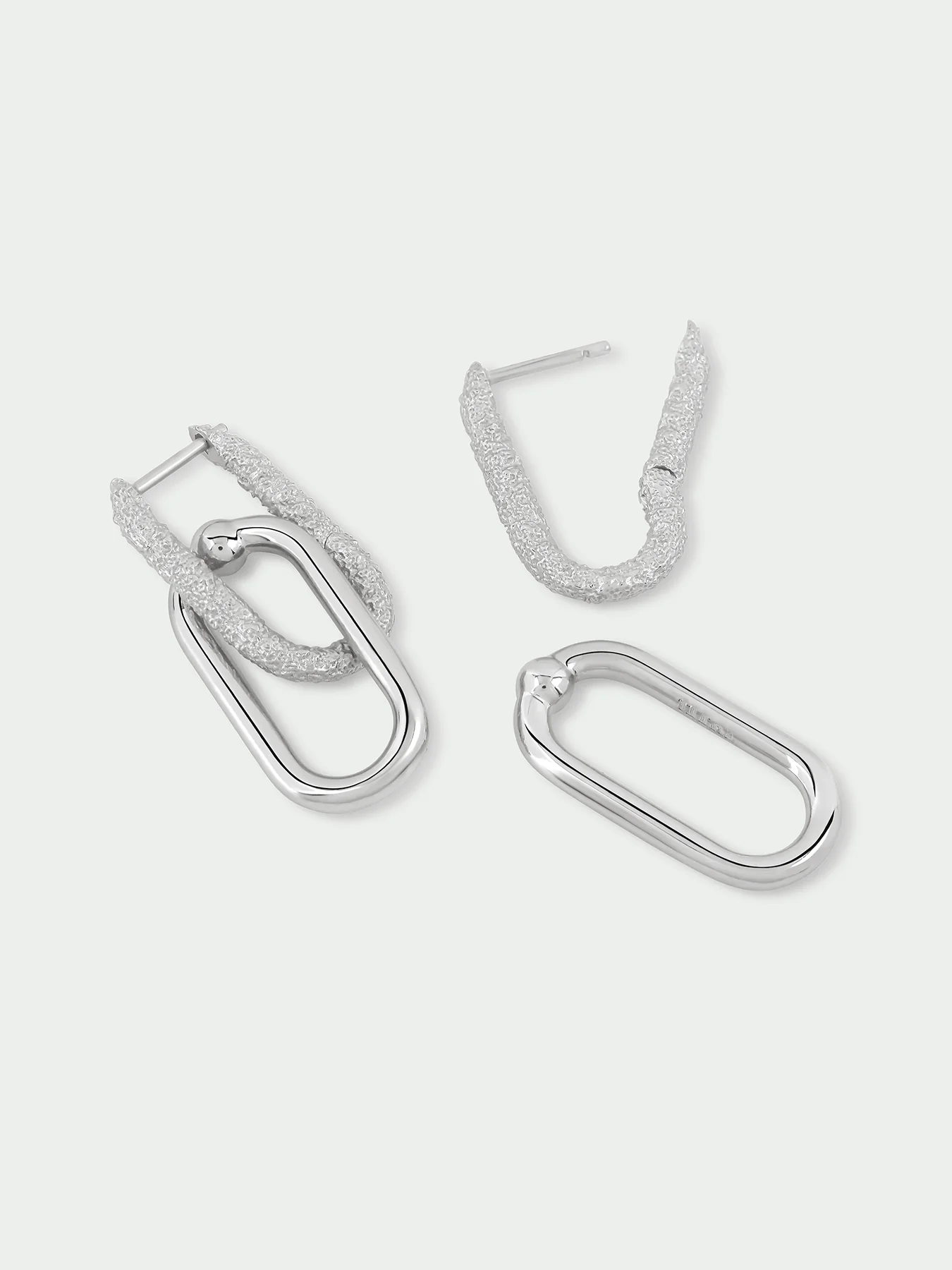 Belong Sterling Silver Plated Drop Earrings - Image 4