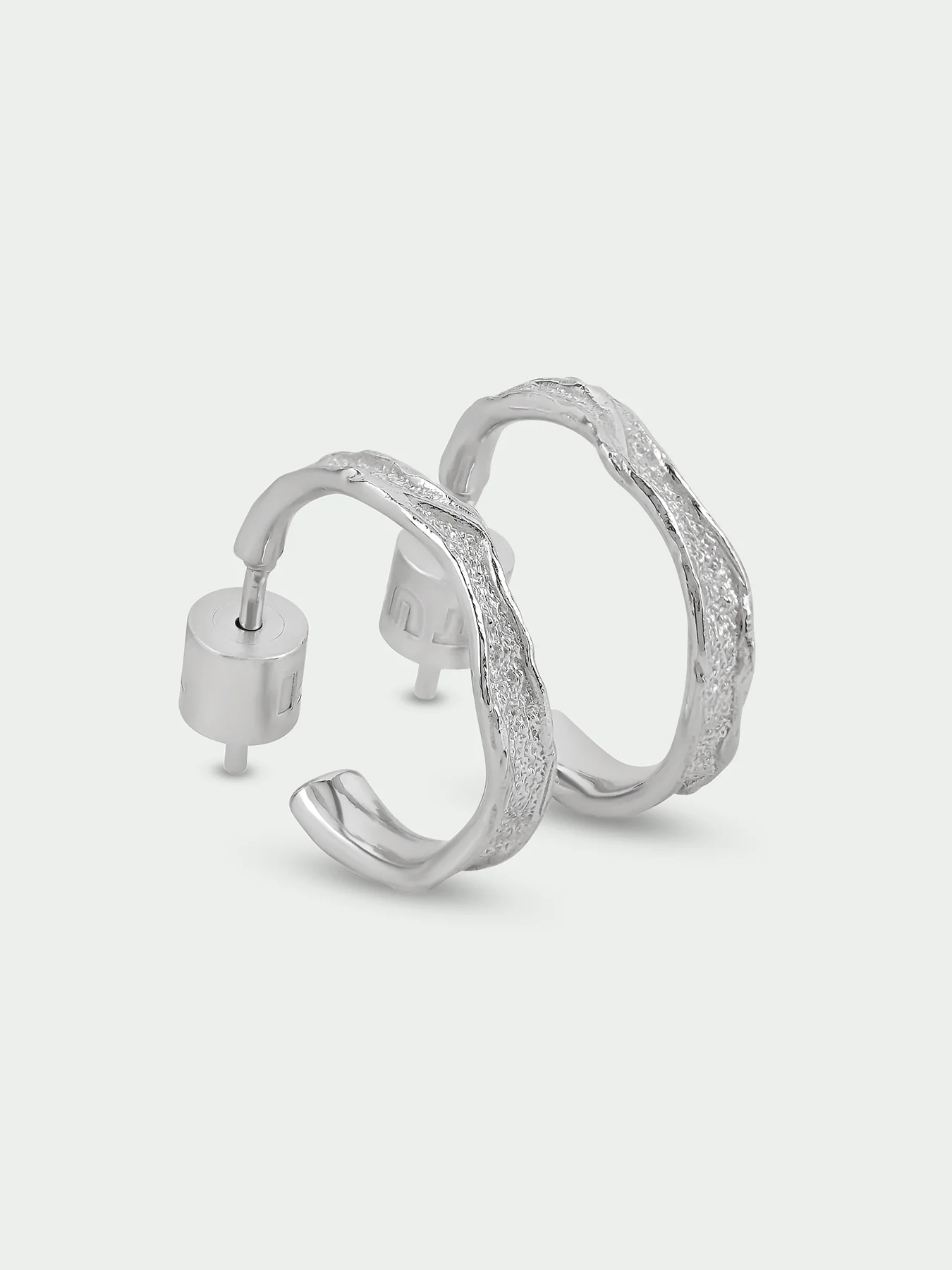 Branch Sterling Silver Plated Hoop Earrings - Image 3