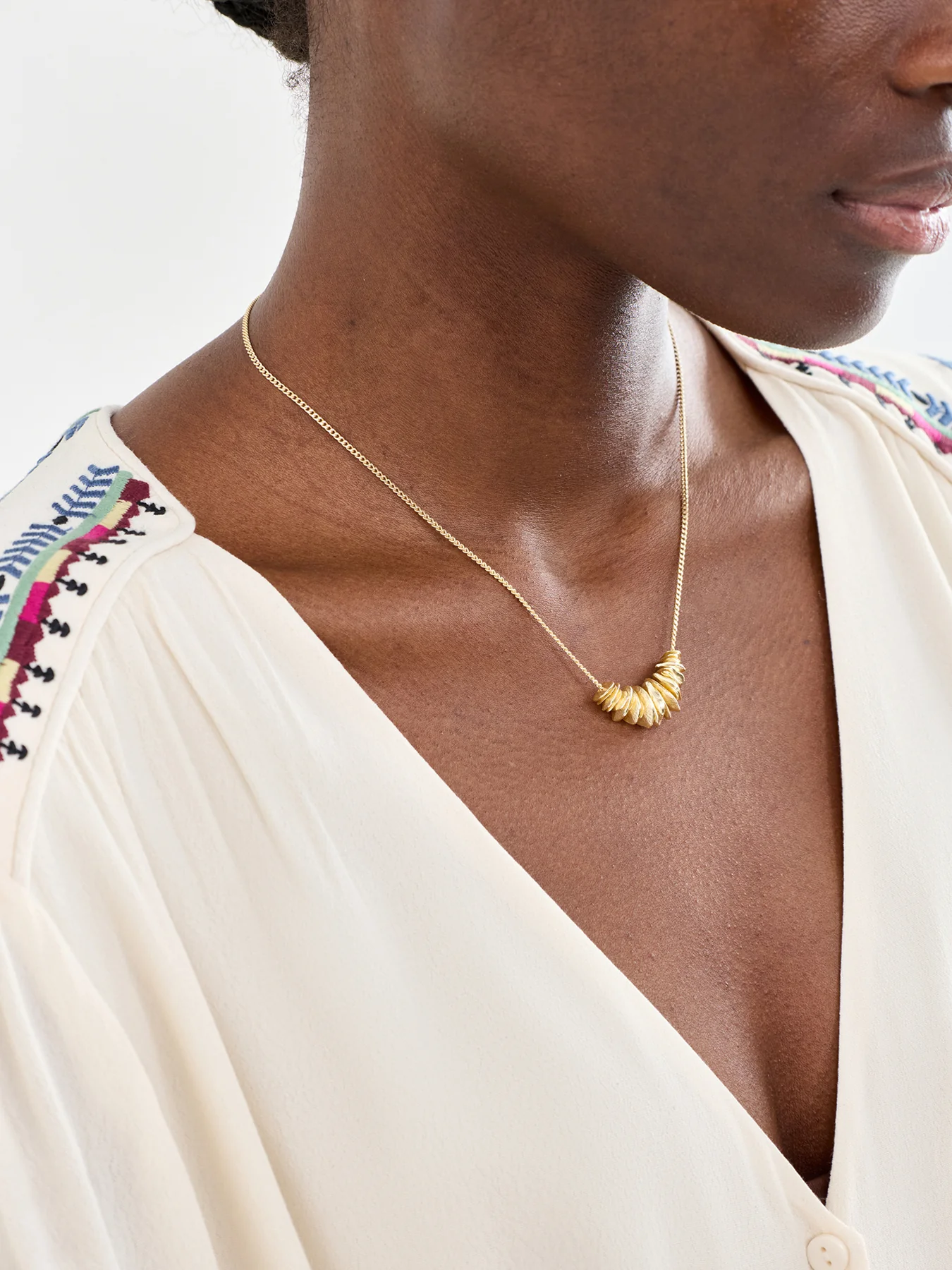 Cairn Gold Plated Pendant Necklace - Image 2