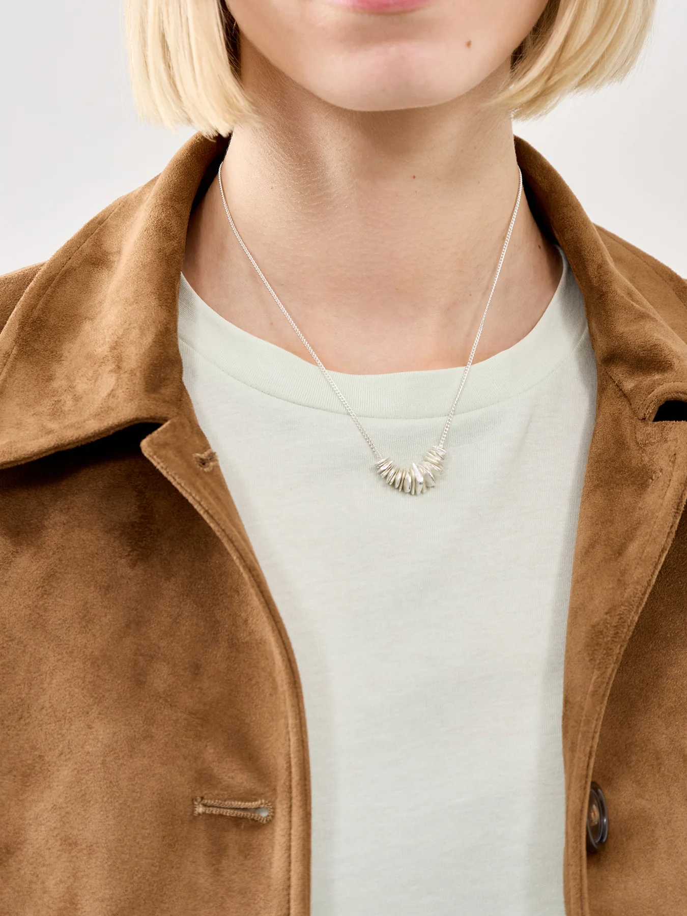 Cairn Sterling Silver Plated Pendant Necklace - Image 2