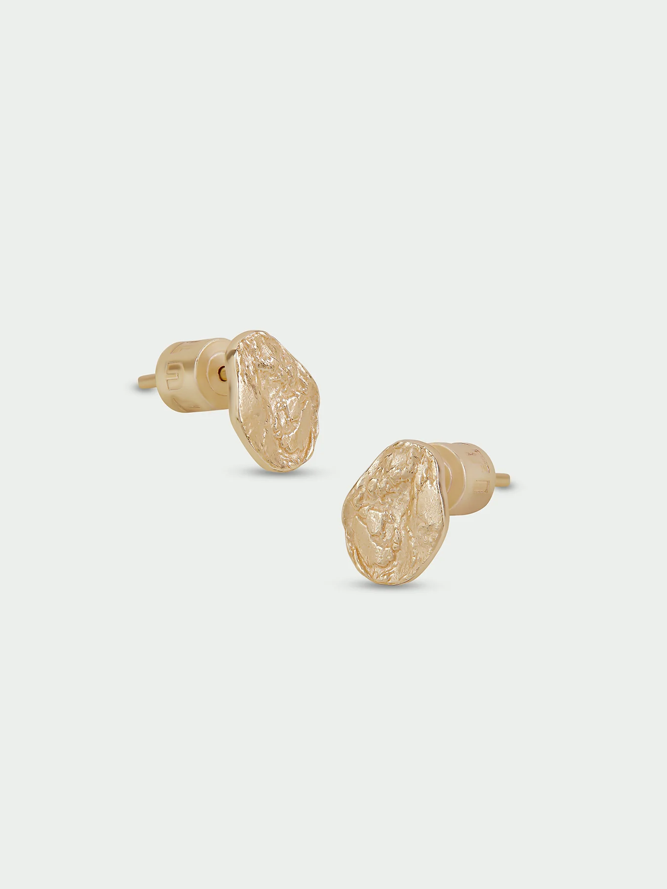 Diffuse Gold Plated Stud Earrings - Image 3