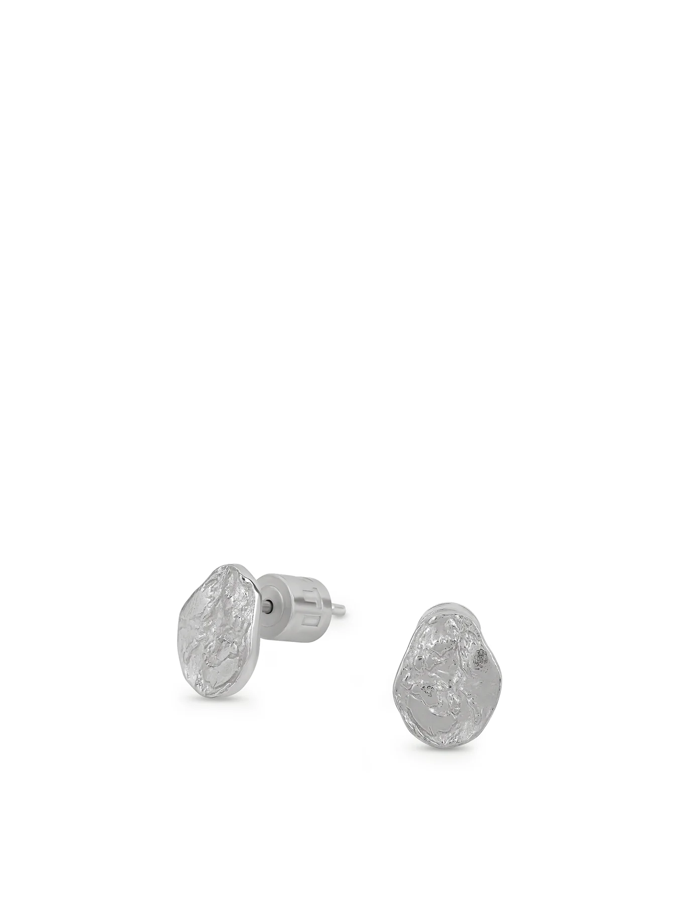 Diffuse Sterling Silver Plated Stud Earrings