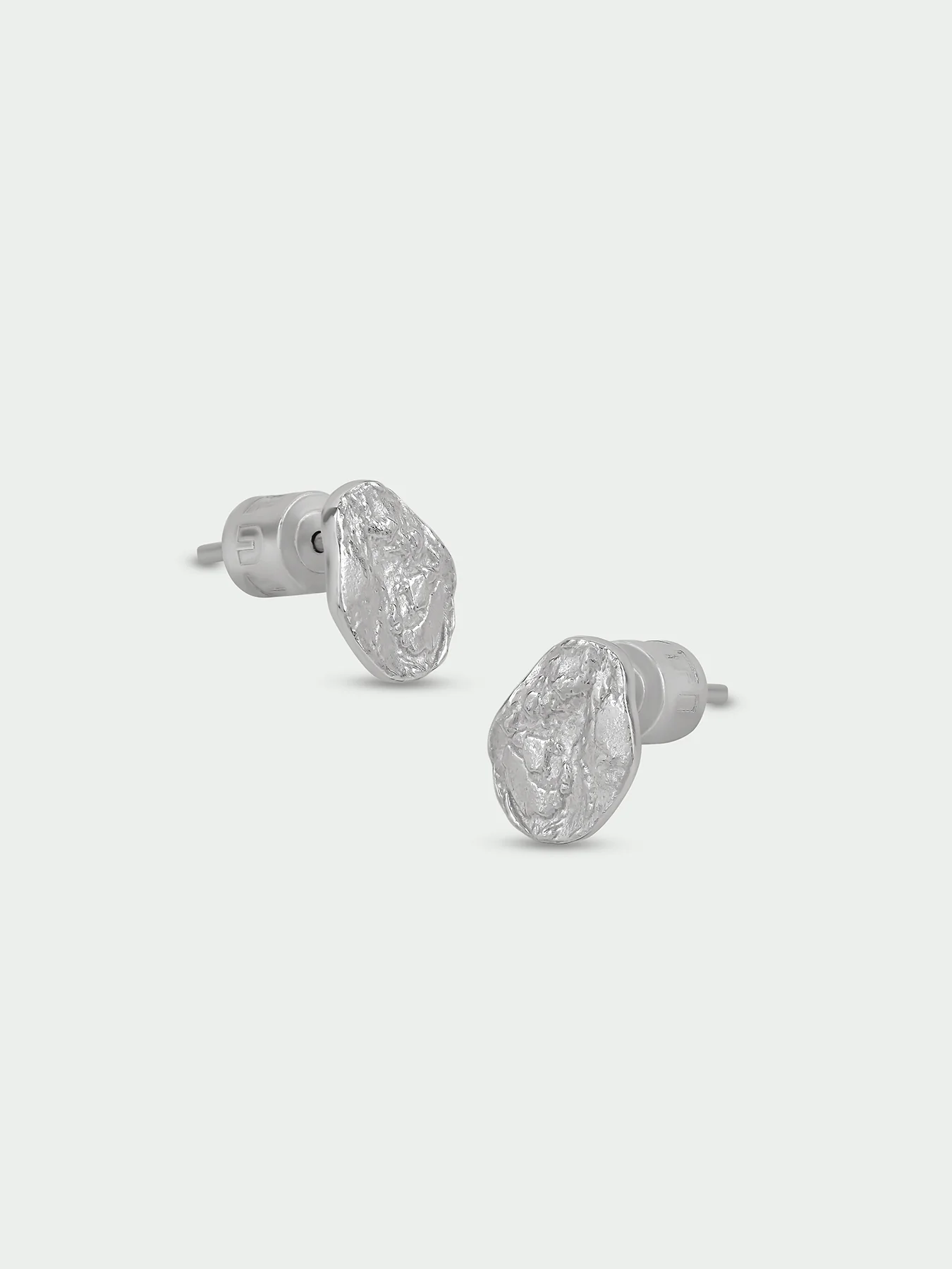 Diffuse Sterling Silver Plated Stud Earrings - Image 3