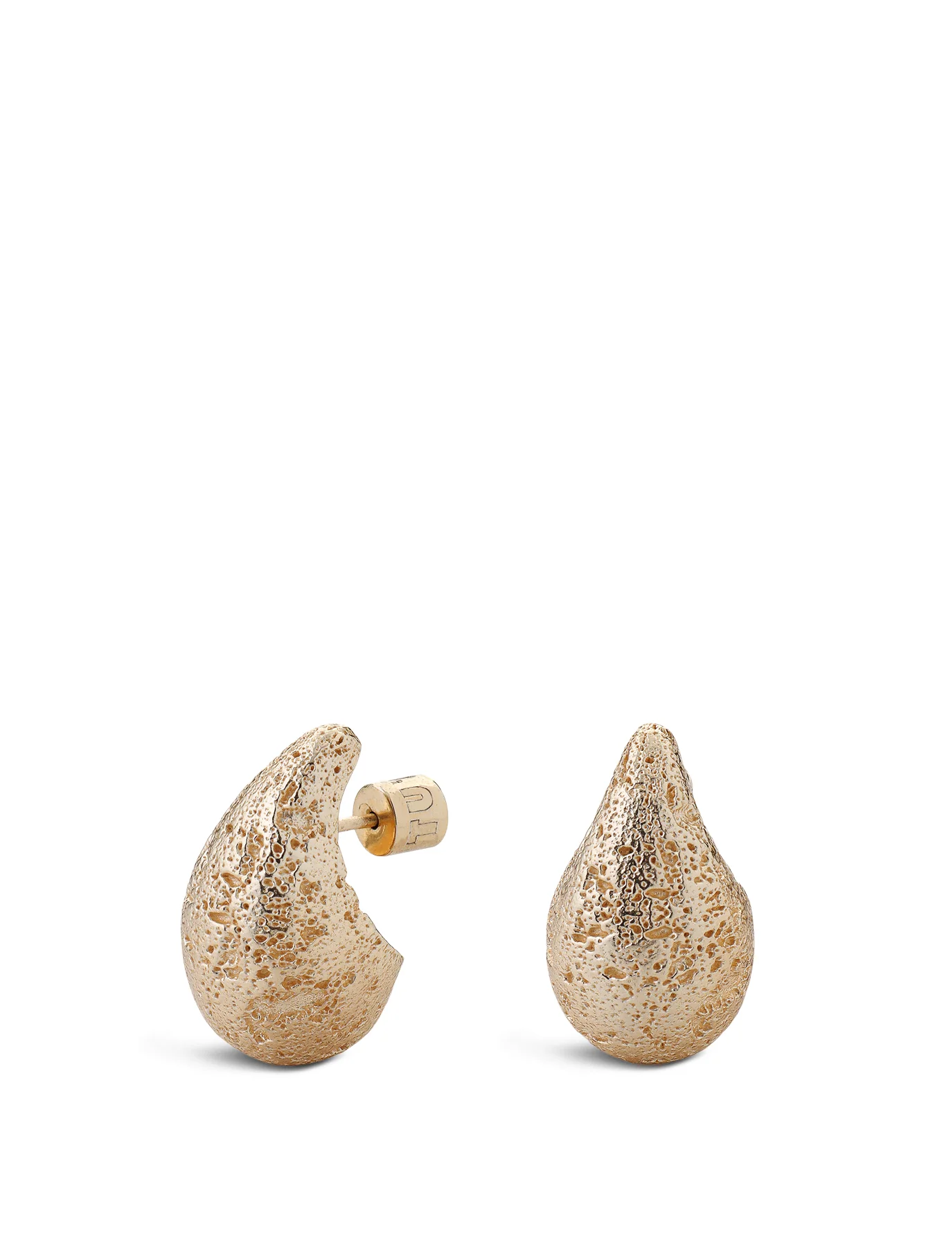 Dome Earrings Large Gold
