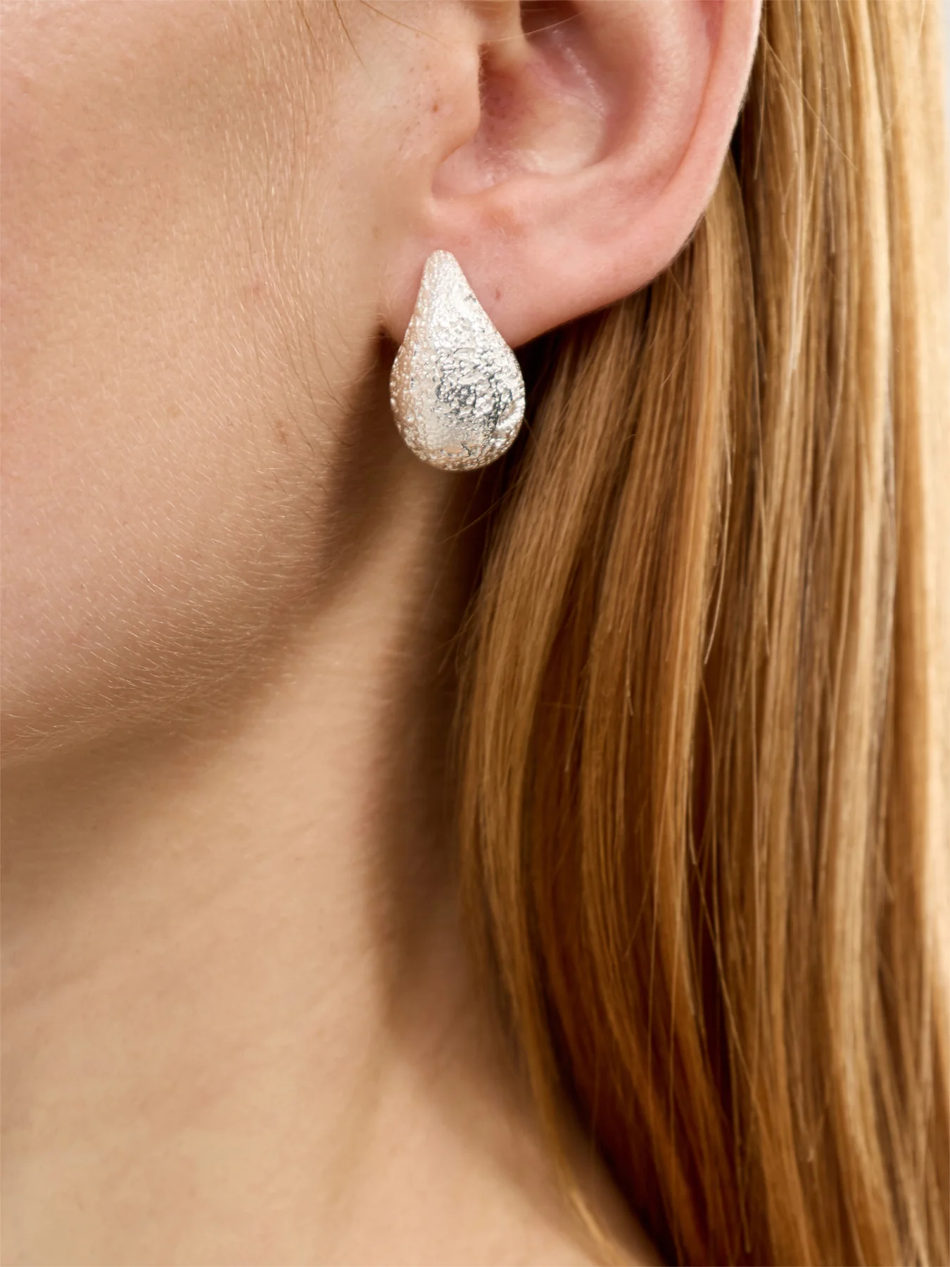 Dome Earrings Silver - Image 2