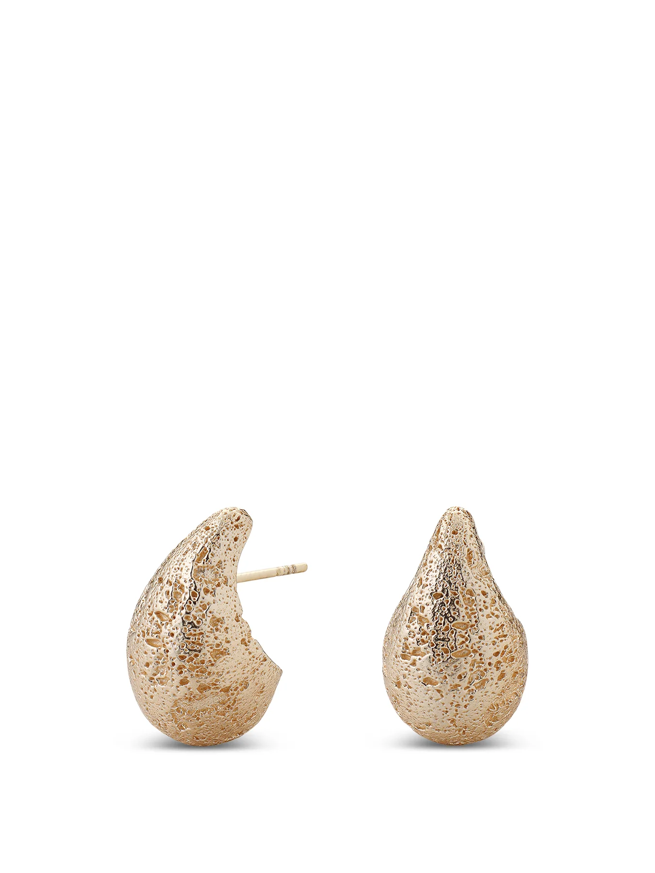 Dome Earrings Small Gold