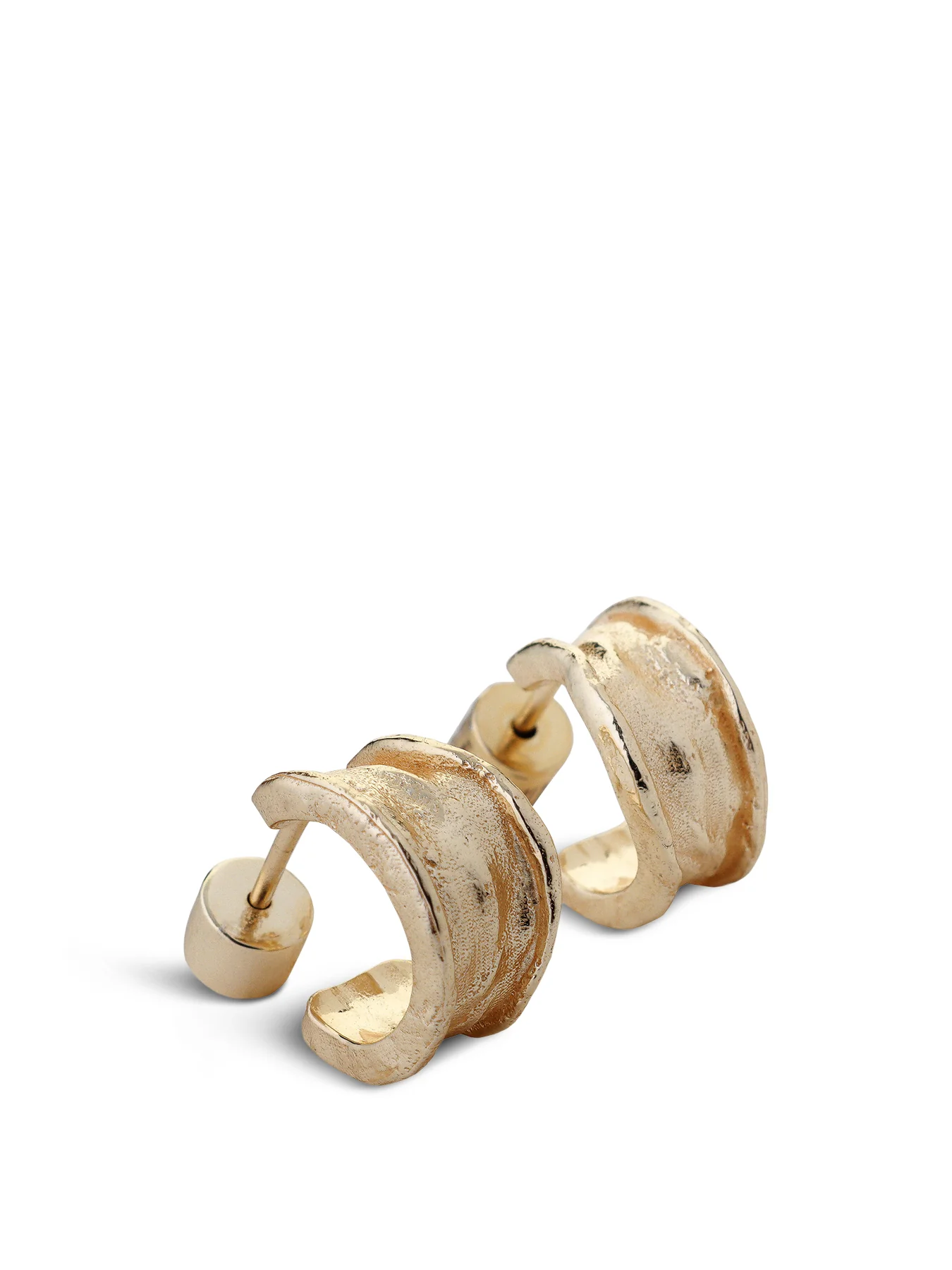 Driftline Earrings Gold - Image 3