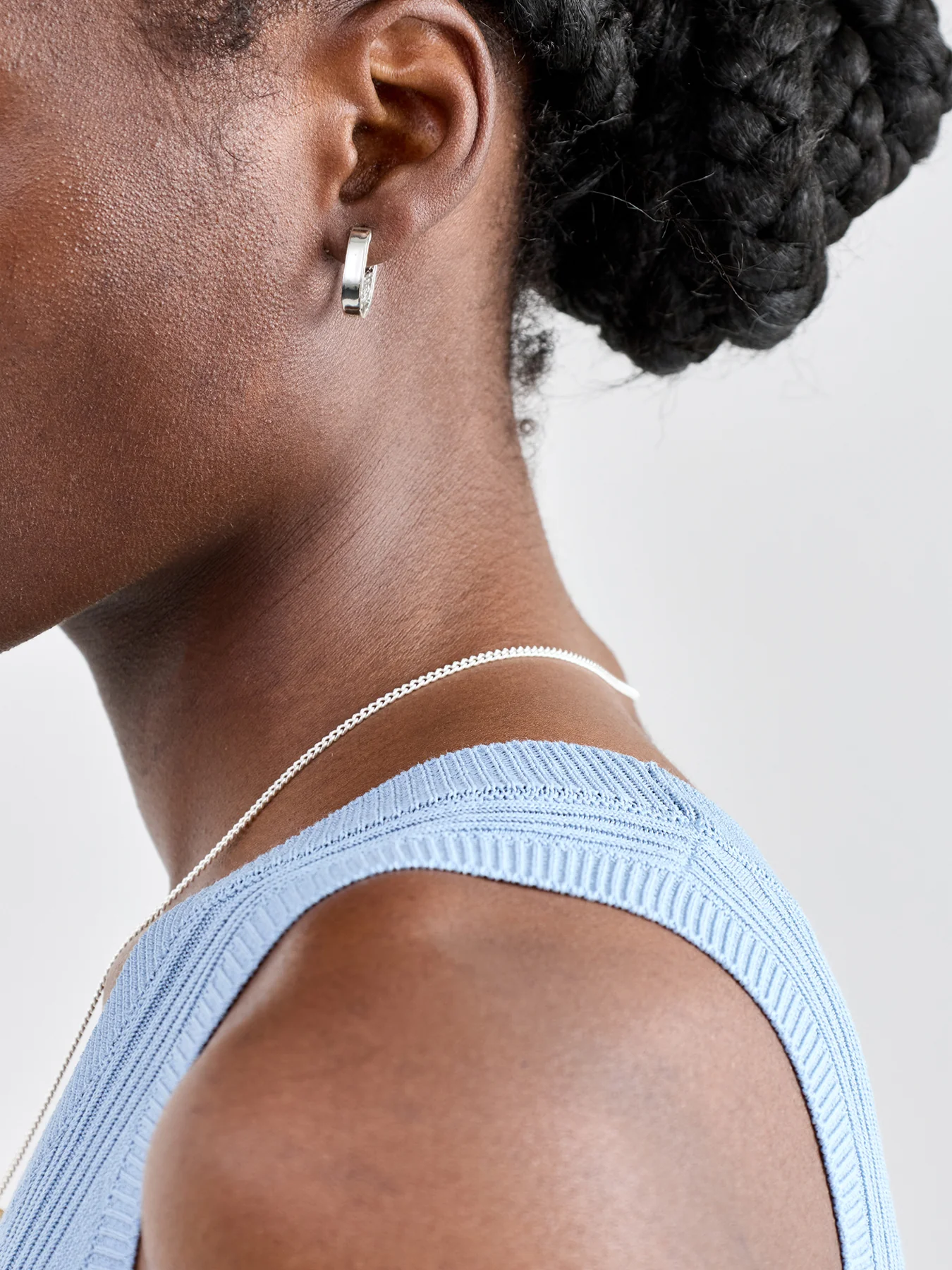 Join Sterling Silver Plated Hoop Earrings - Image 2