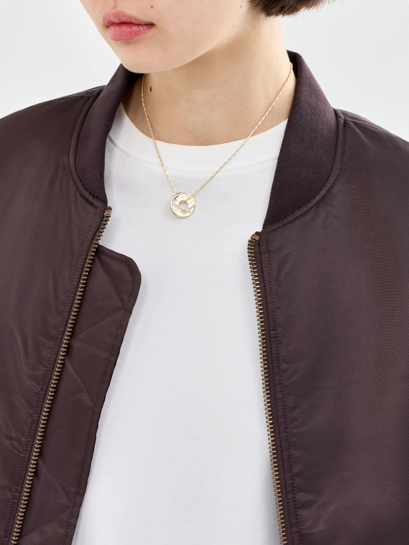Natural Gold Plated Pendant Necklace - Image 2