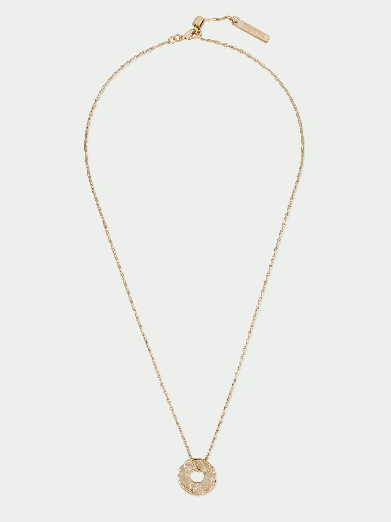 Natural Gold Plated Pendant Necklace - Image 3