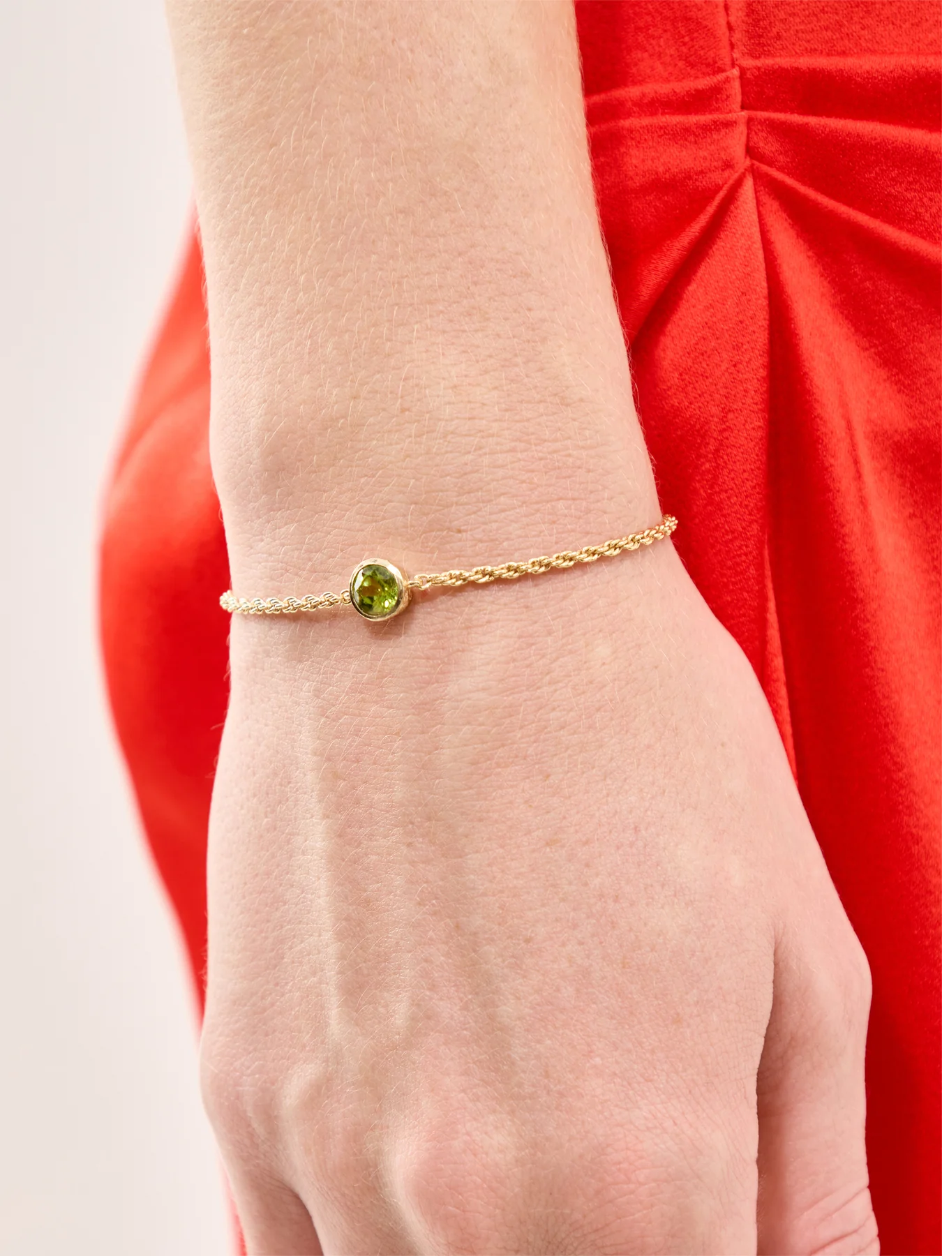 Peridot Birthstone Bracelet - Image 2