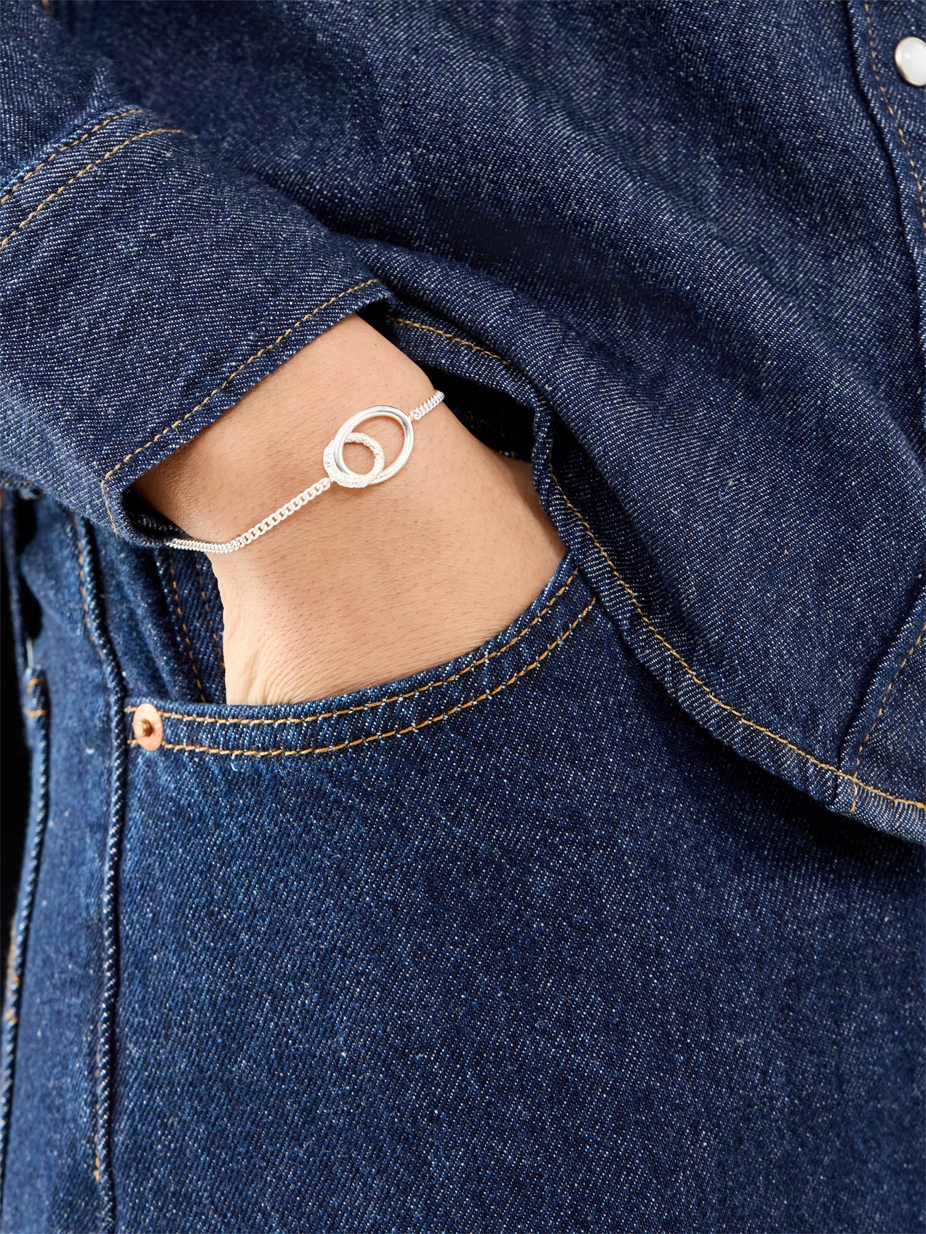 Rhythm Sterling Silver Plated Bracelet - Image 2