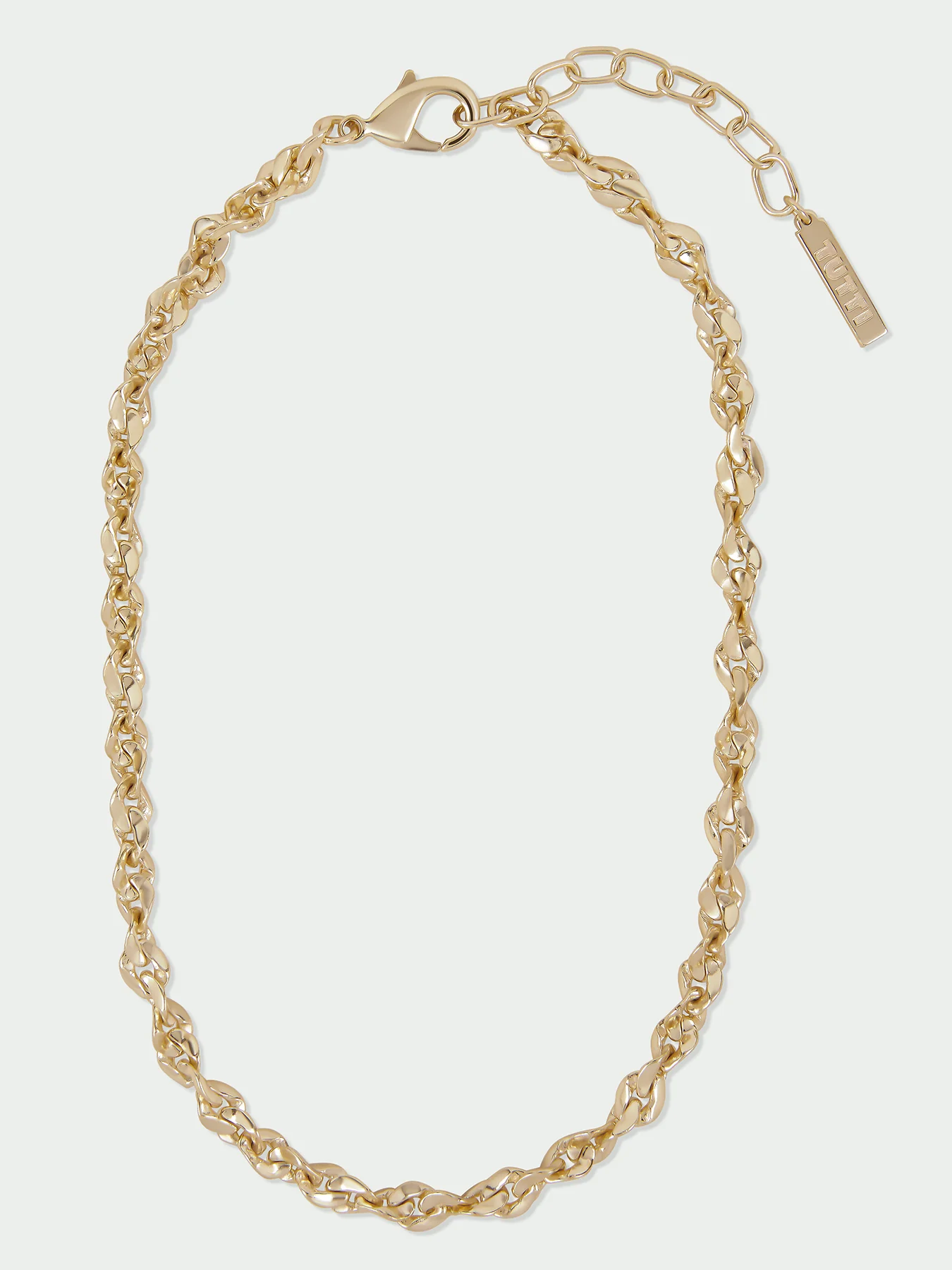 Sculpt Necklace Gold - Image 3