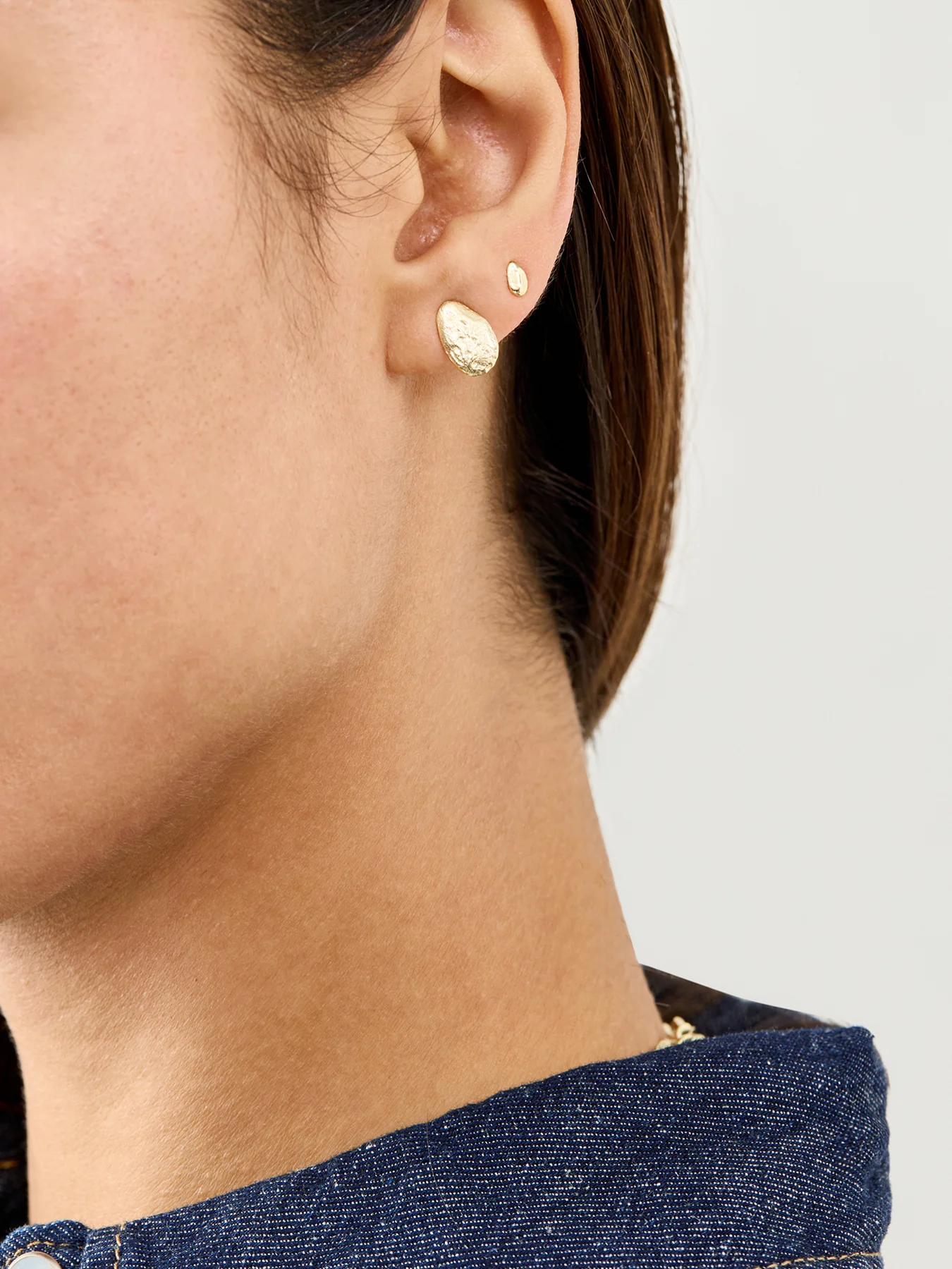 Stone Gold Plated Earring Set - Image 2