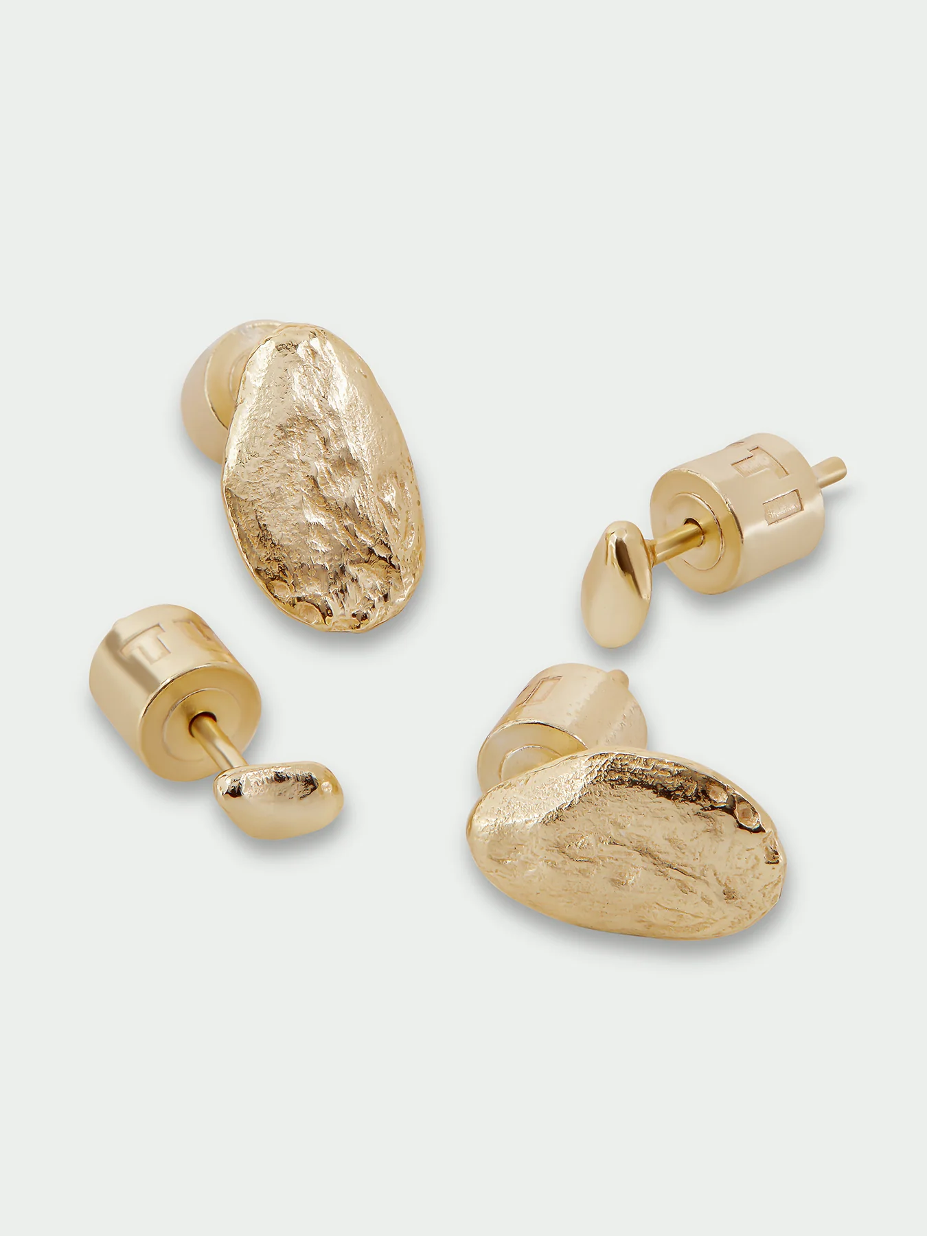 Stone Gold Plated Earring Set - Image 3