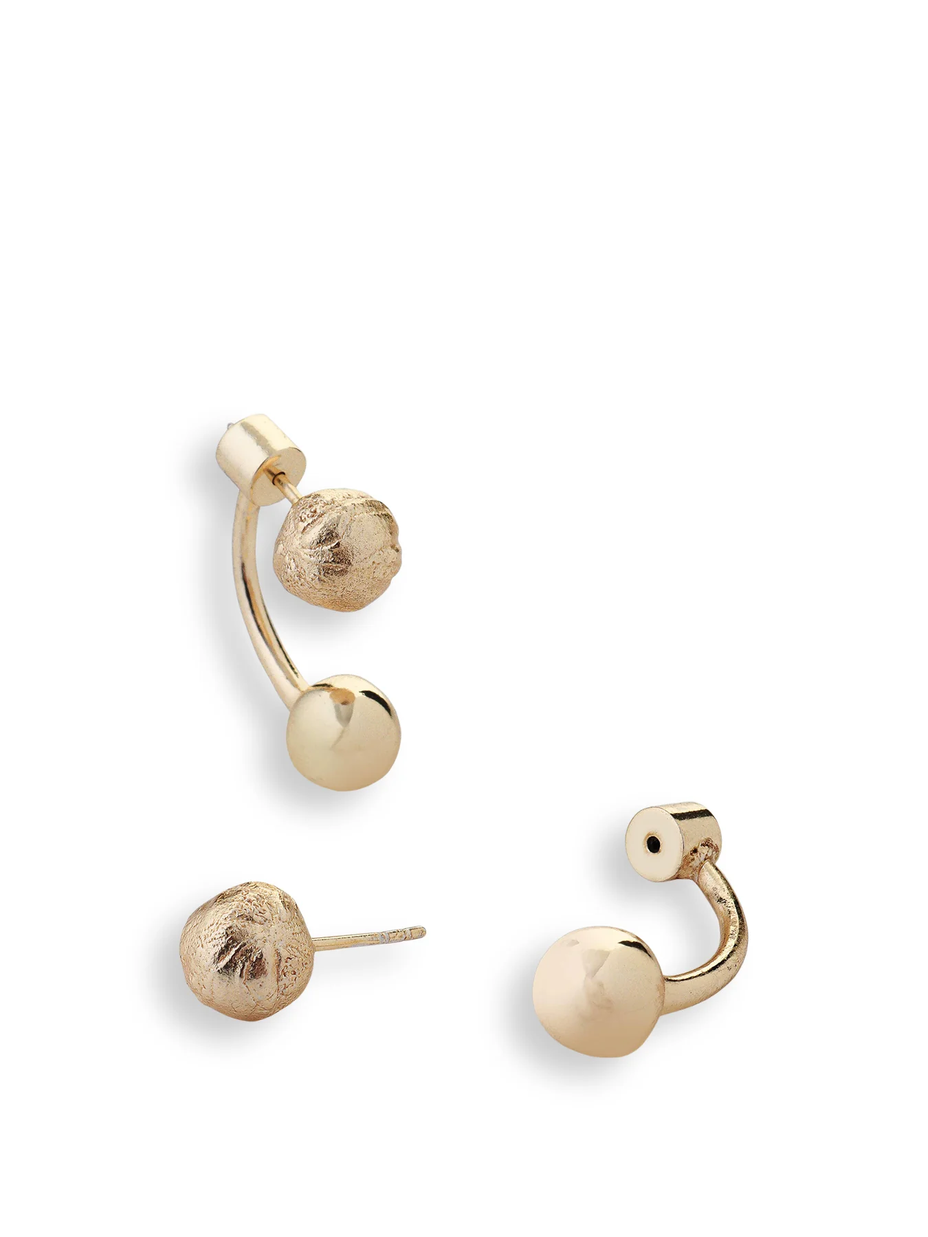 Tideform Drop Earrings Gold - Image 3