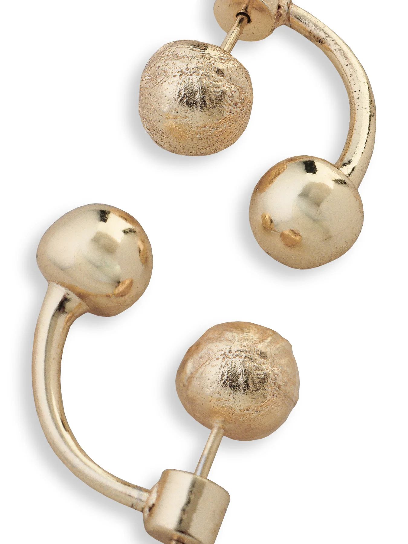 Tideform Drop Earrings Gold - Image 4