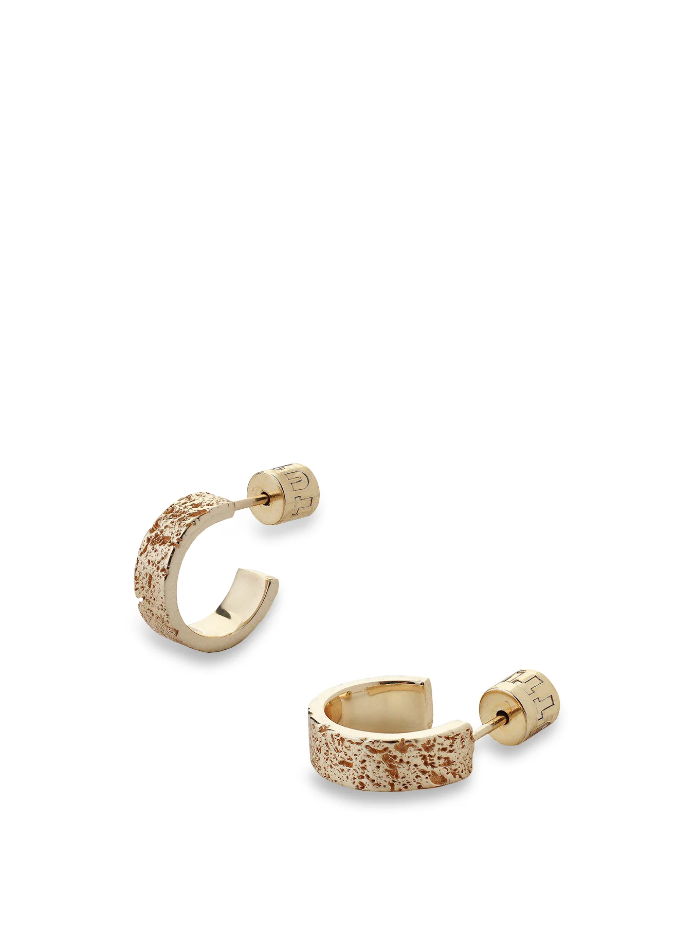 Time Earrings Gold - Image 4