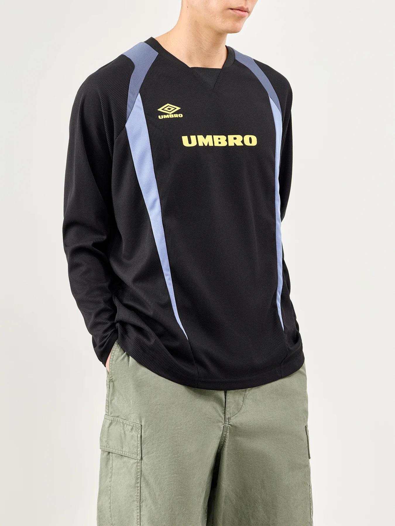 Panelled Long Sleeve Sports Jersey Multi - Image 4