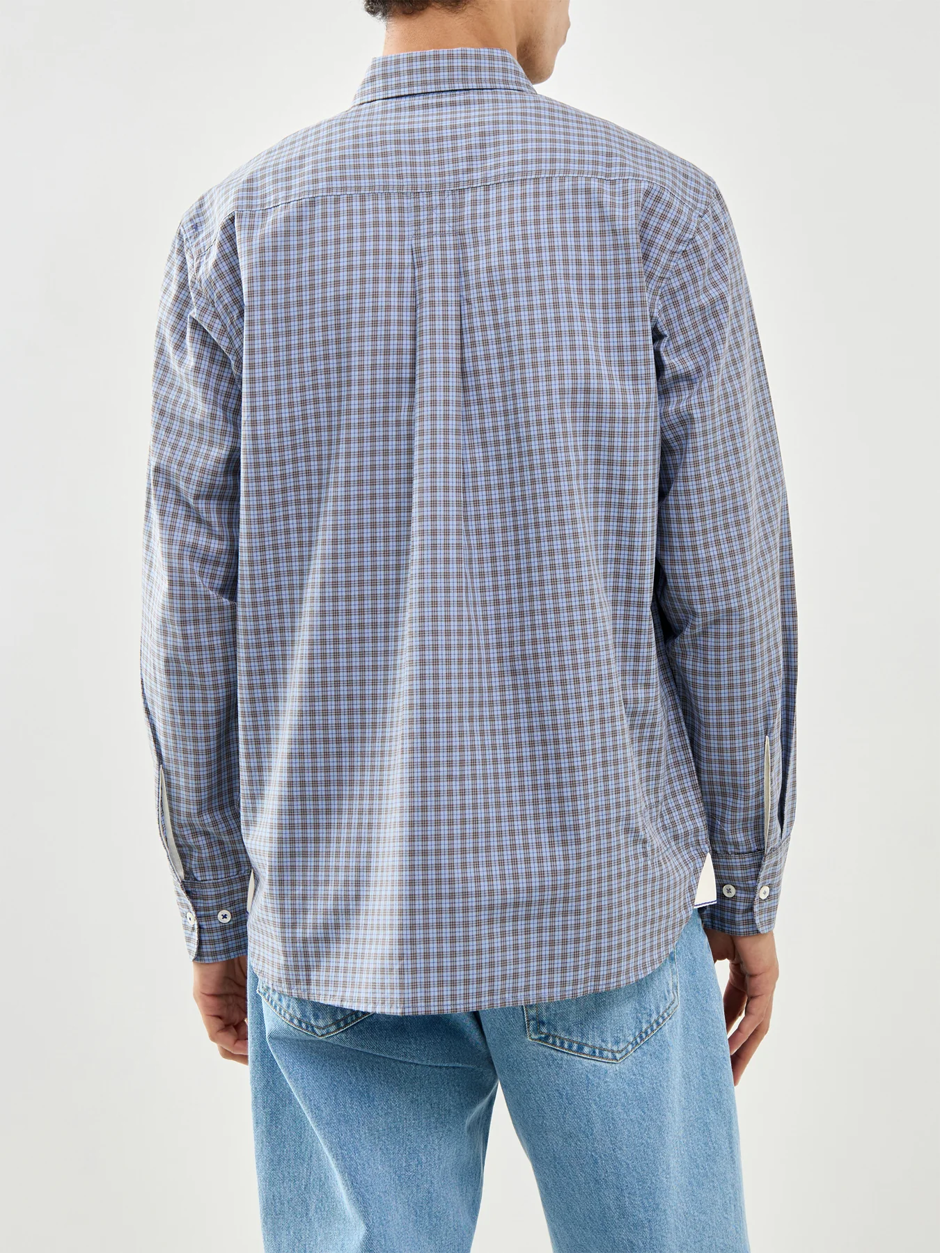 Lazy Day Shirt Blue Check - Image 5