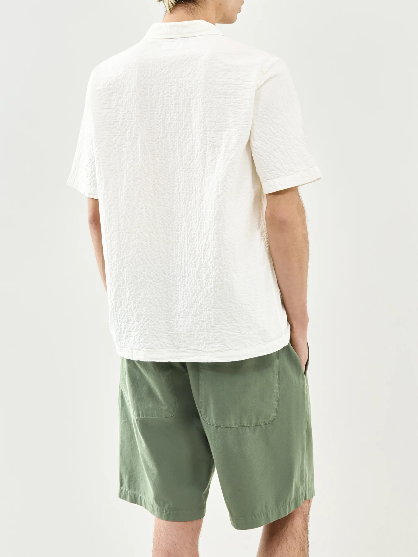 Road Seersucker Shirt Cream - Image 5