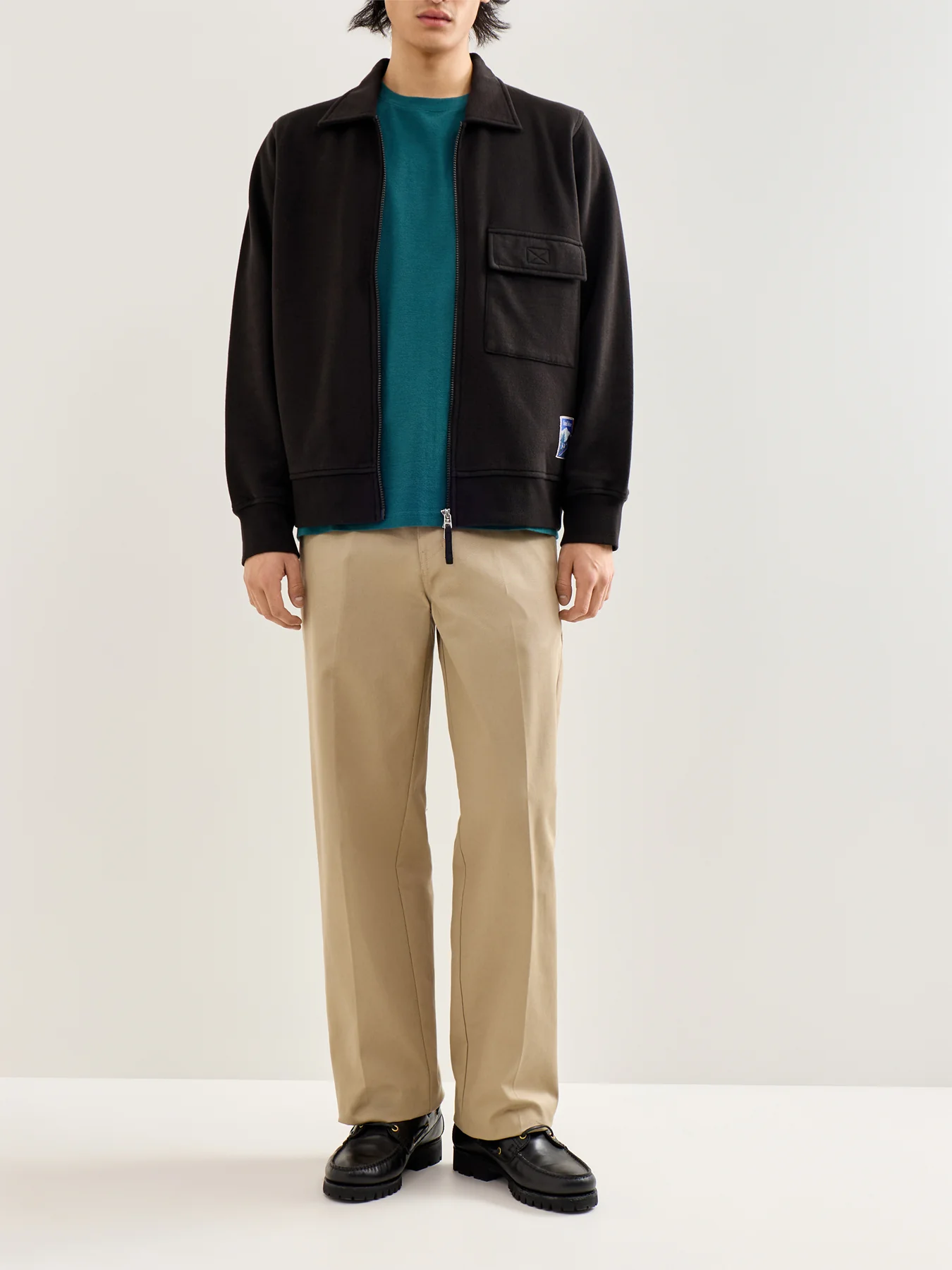 Tyler Sweat Jacket Black - Image 2