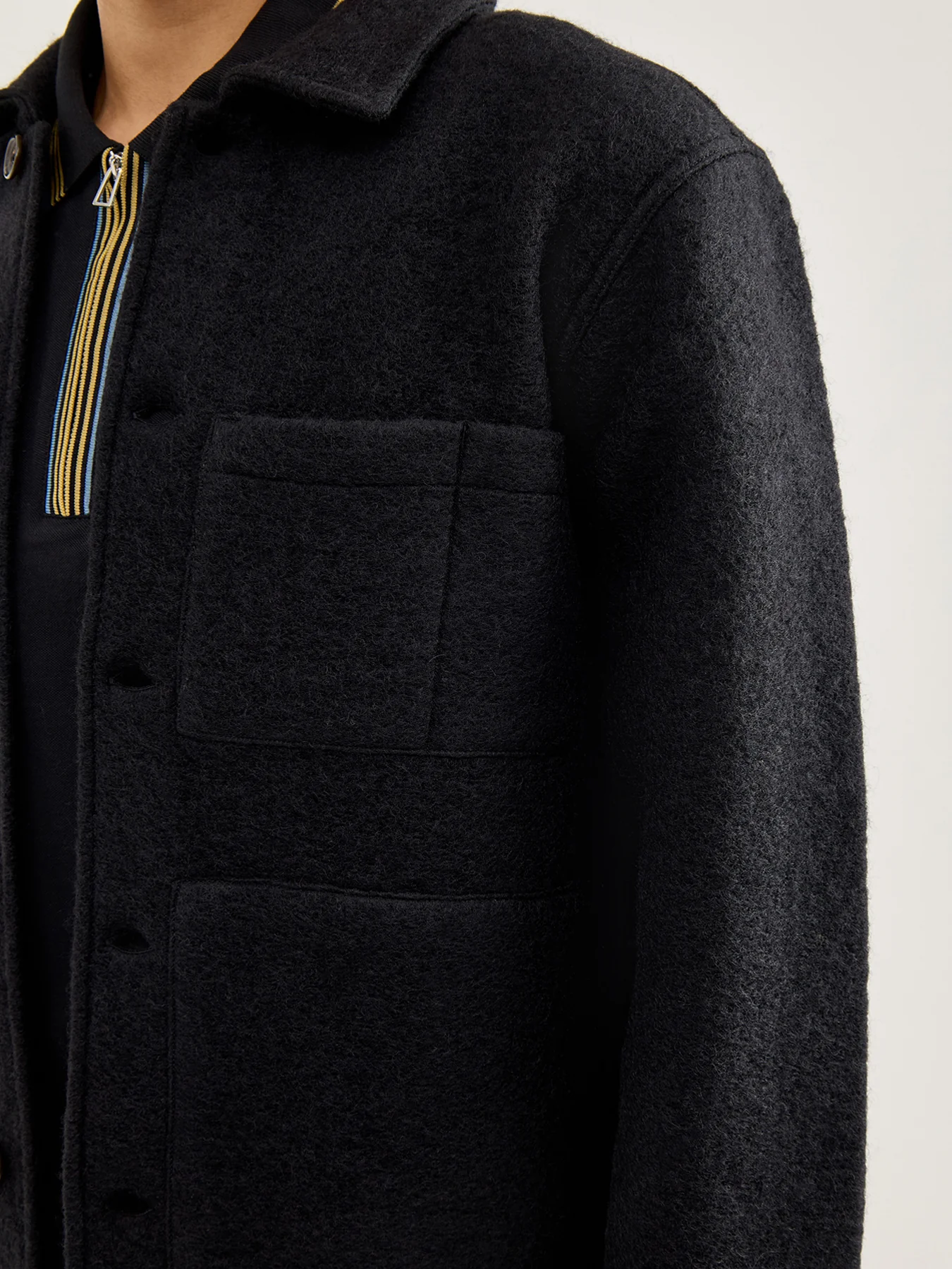 Uniform Wool Jacket Black - Image 3