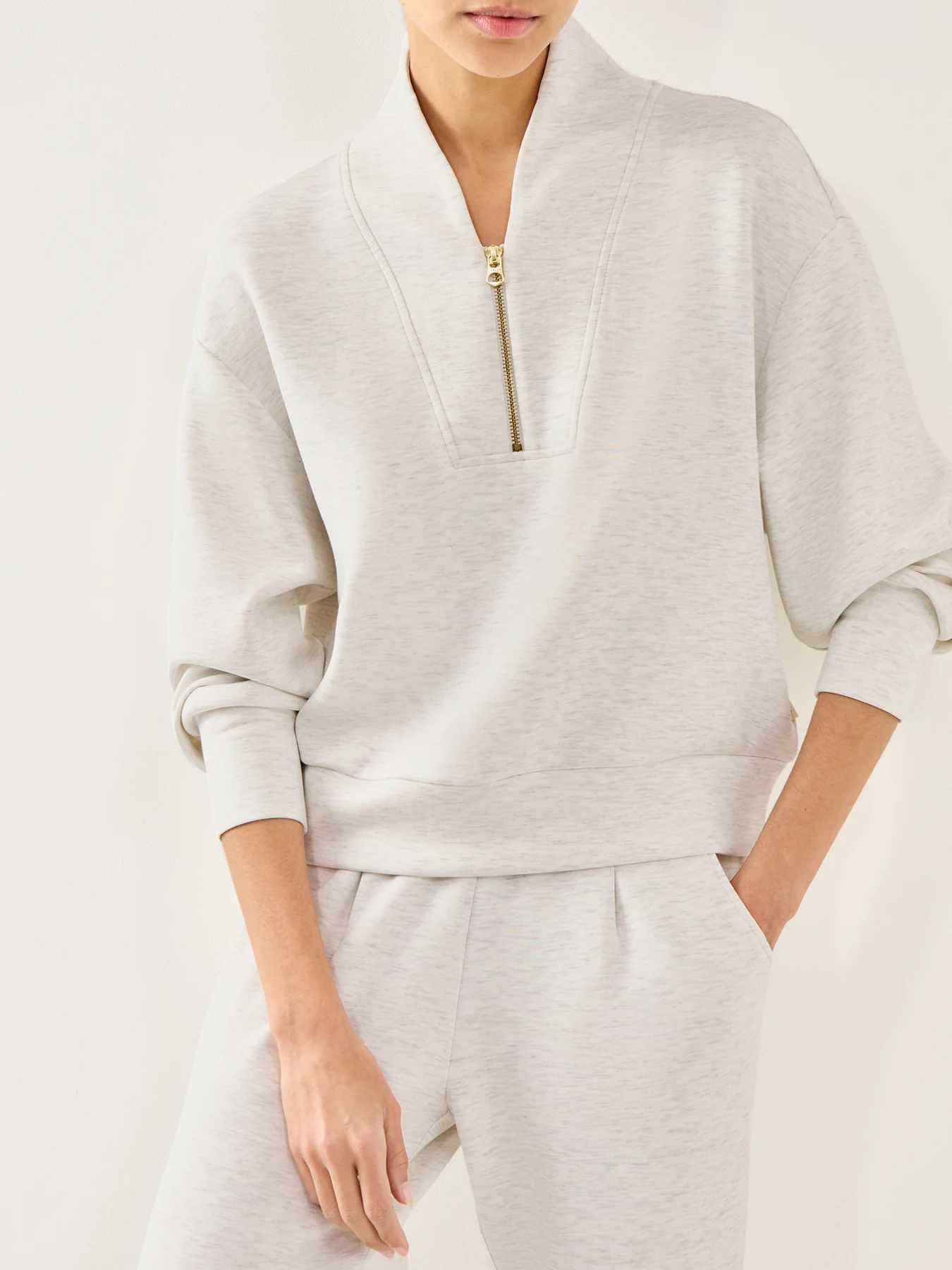 Davidson Sweat Ivory Marl - Image 3