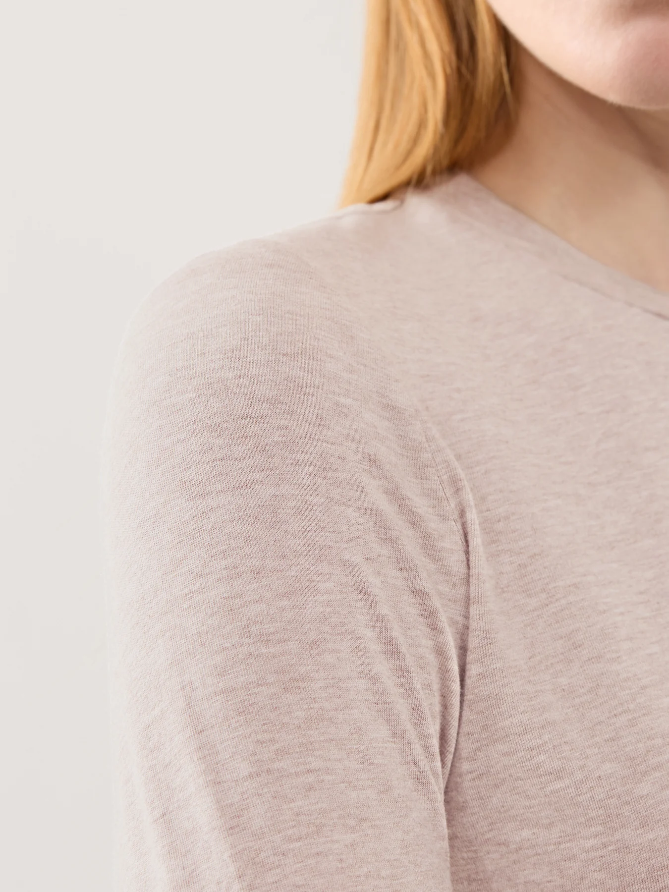Edna Long Sleeve Fitted Tee Grey - Image 3