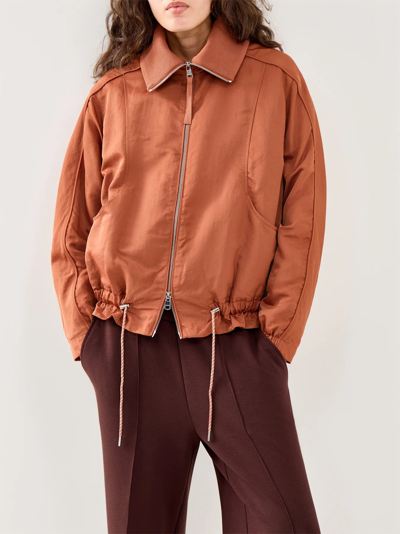 Lotta Blouson Jacket Brown - Image 4