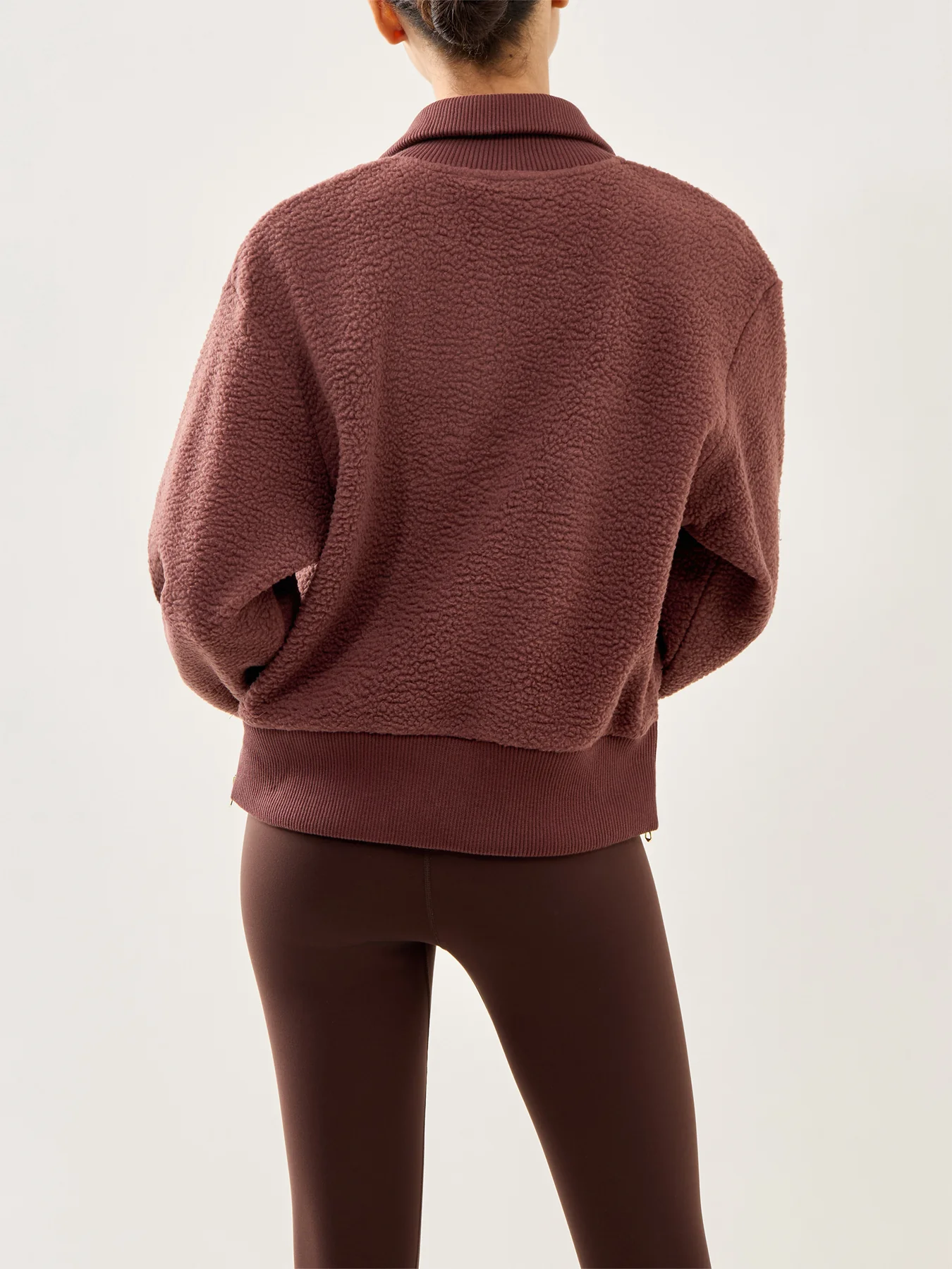 Roselle Half Zip Fleece Deep Mahogany - Image 5