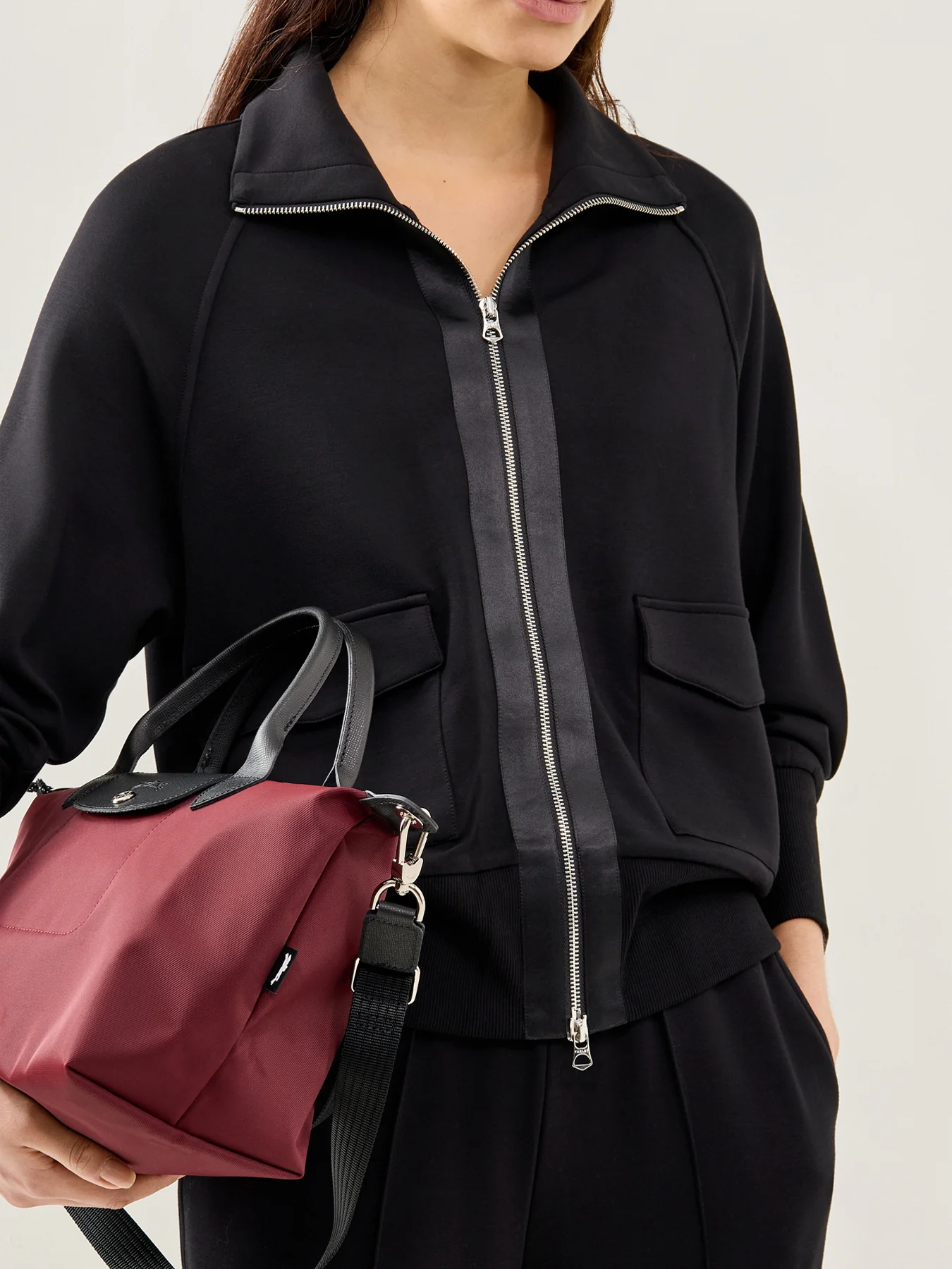 Roxbury Zip Through Black - Image 3