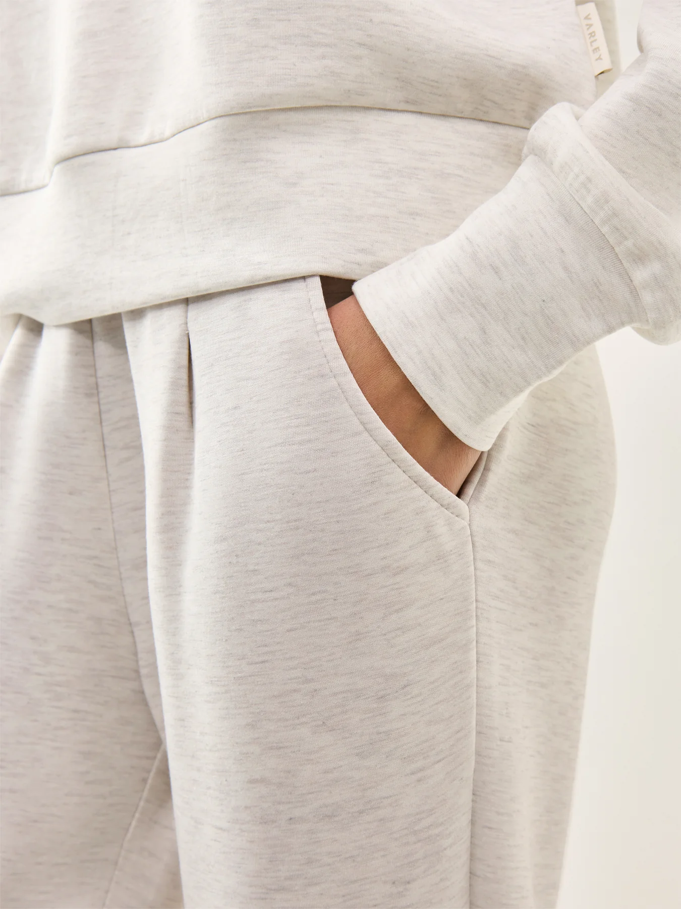 The Rolled Cuff Pant 25 Ivory Marl - Image 3