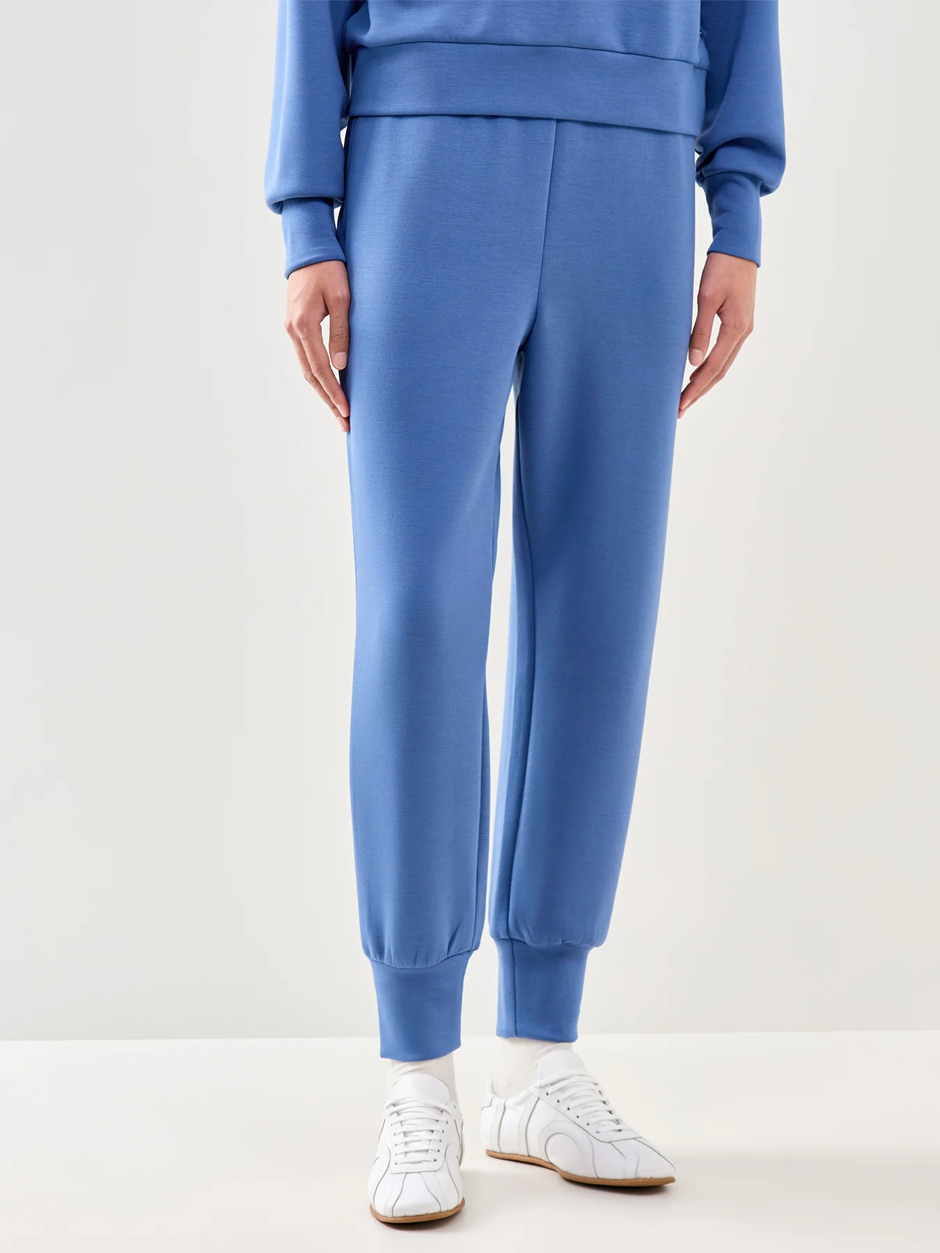 Slim Cuff Jogger Trousers Blue - Image 4