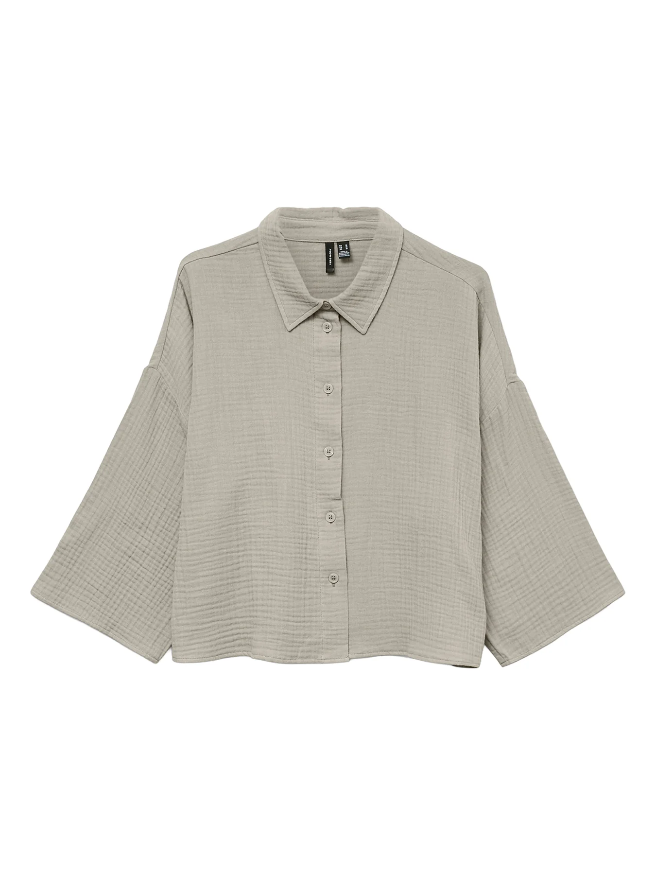 Cropped Shirt Beige