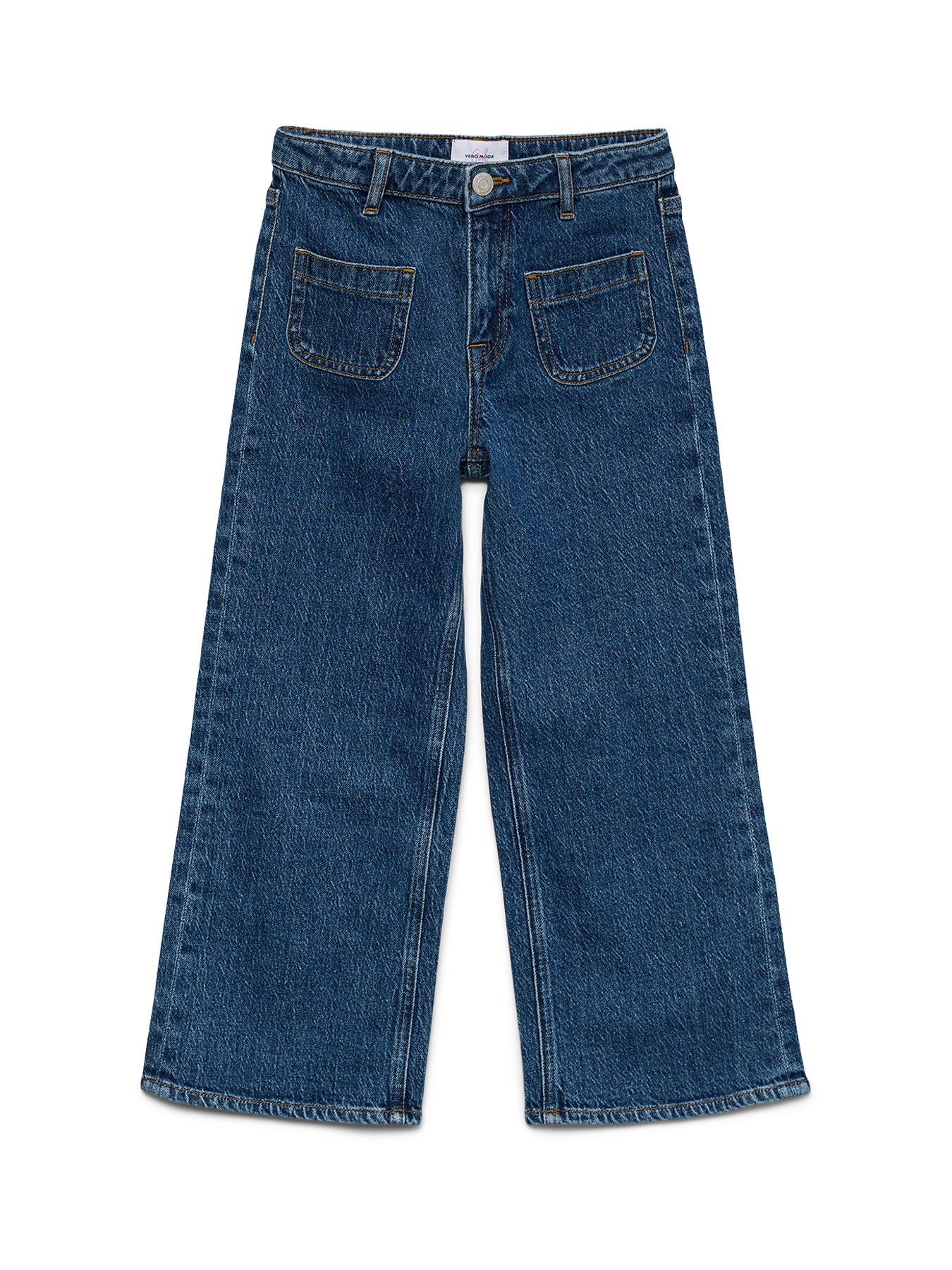 Kids' VMTessa High Rise Wide Leg Jeans Blue