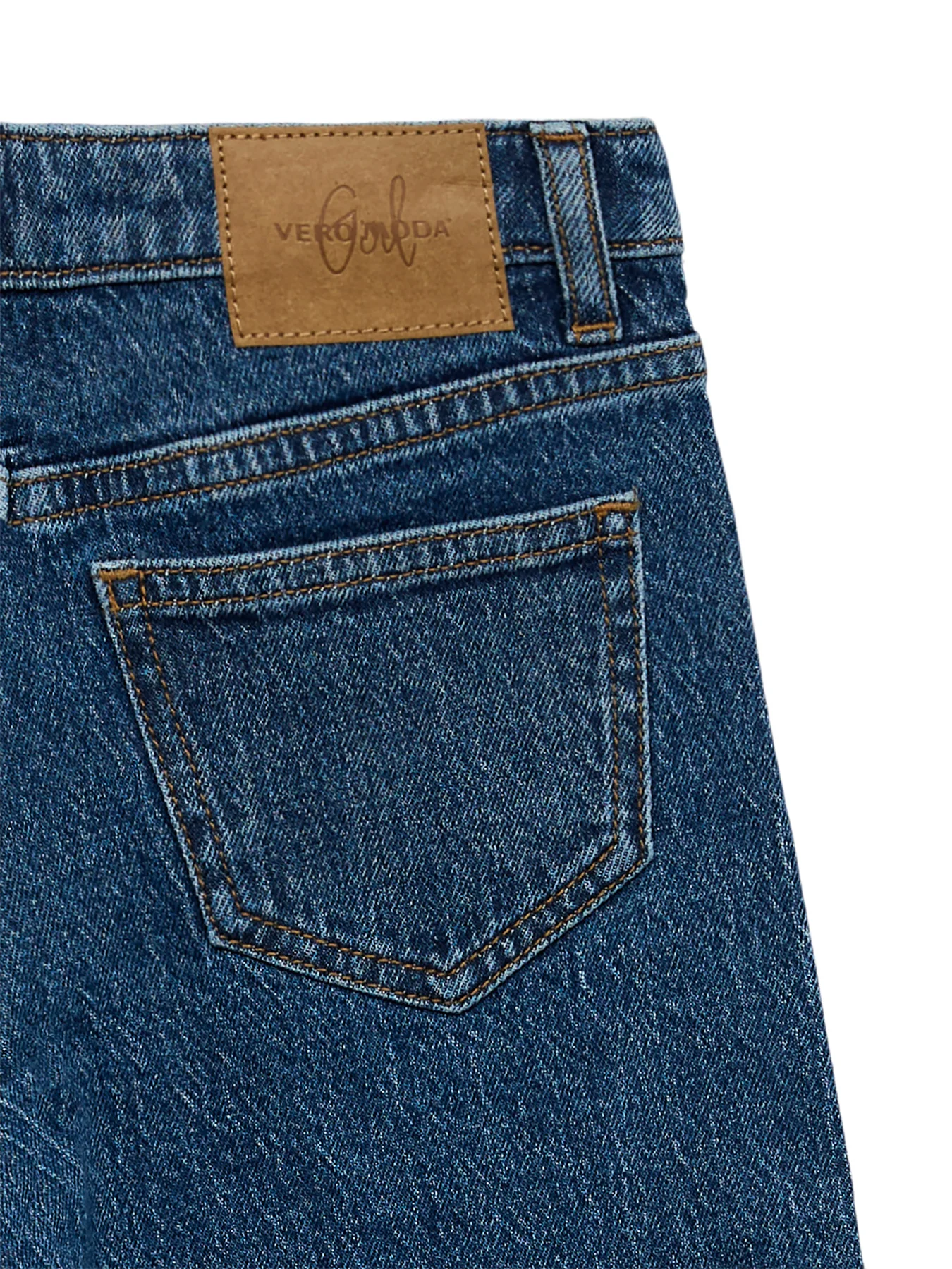 Kids' VMTessa High Rise Wide Leg Jeans Blue - Image 2