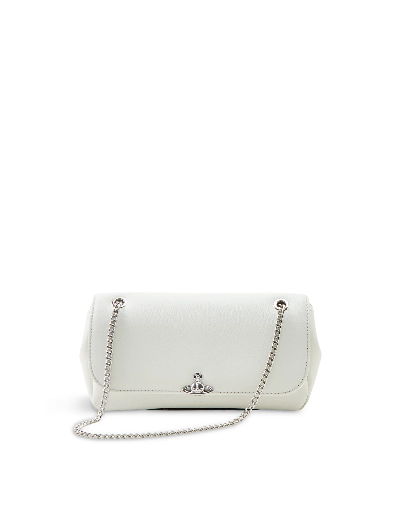 Chain Crossbody Bag White