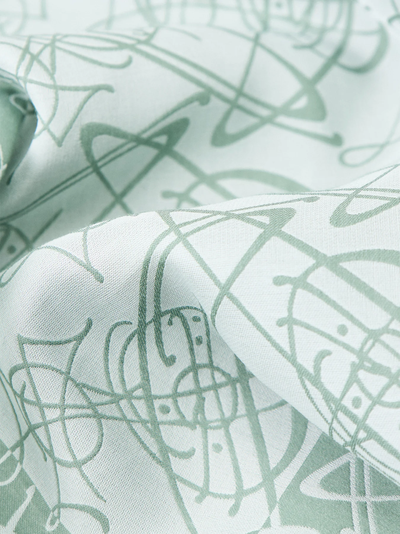 Orb Print Scarf Sage - Image 3