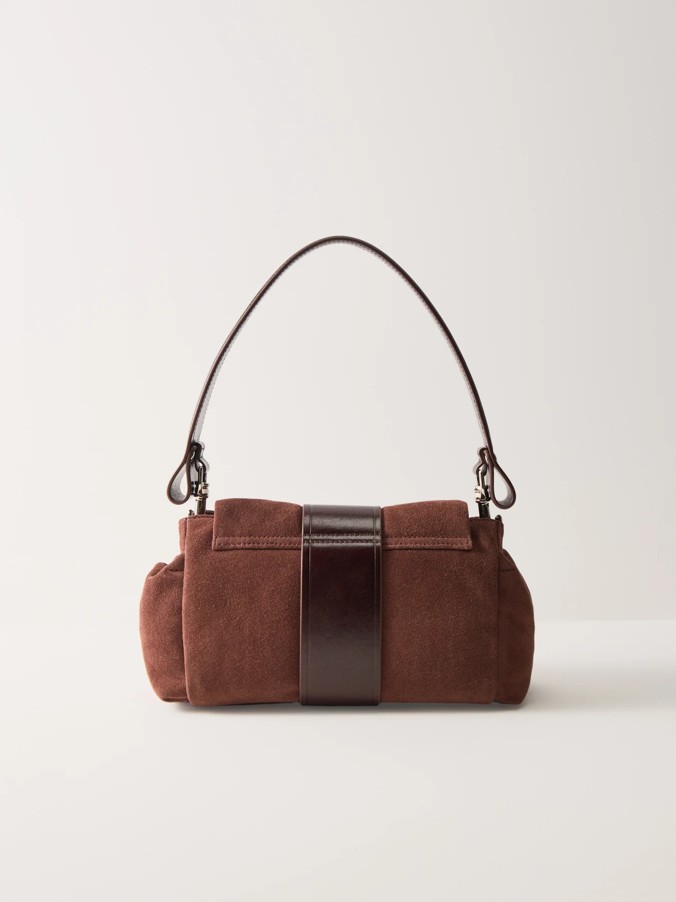 Hazel Suede Treasure Handbag Brown - Image 3