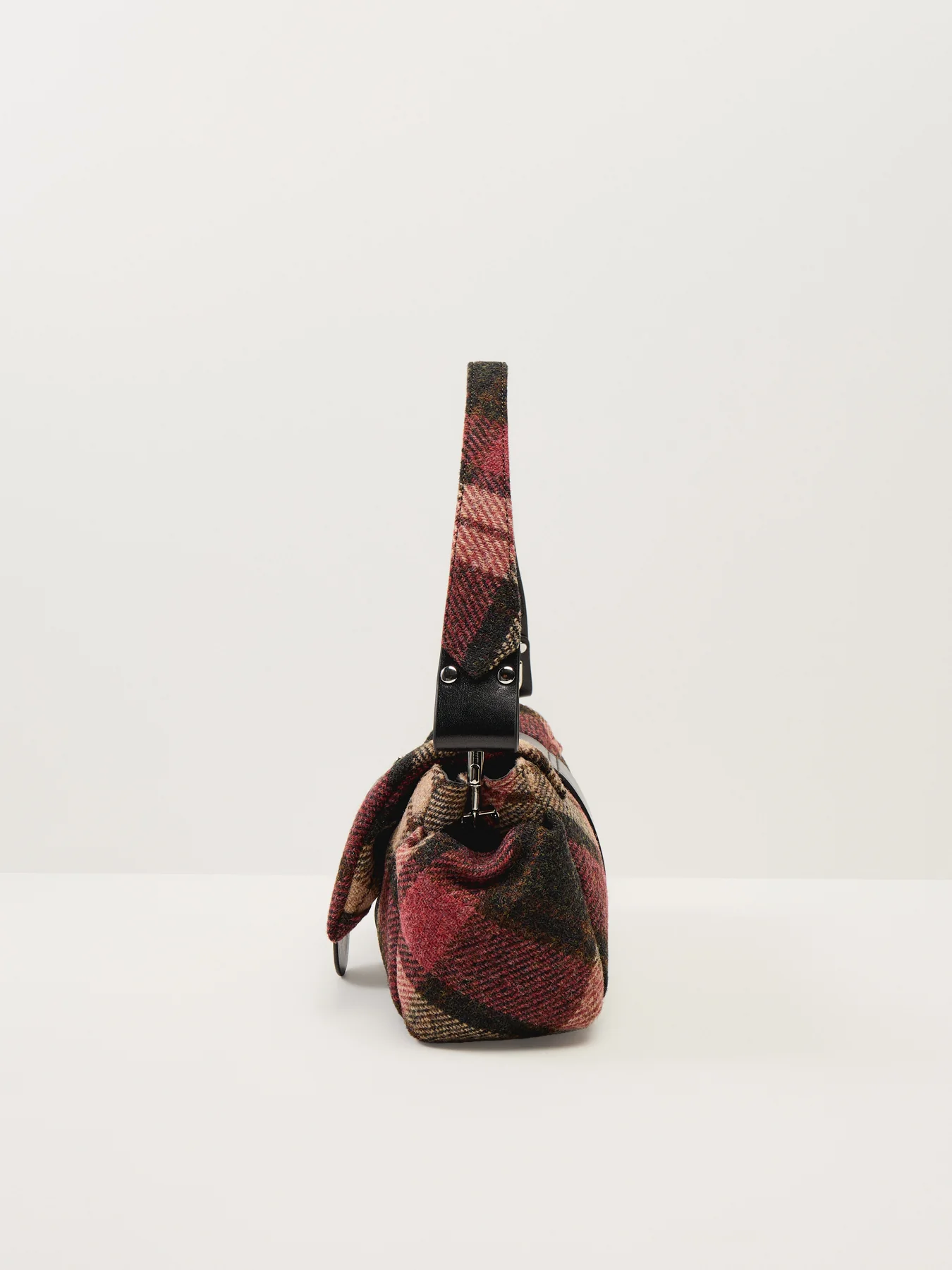 Hazel Treasure Handbag Light Check Wool - Image 4