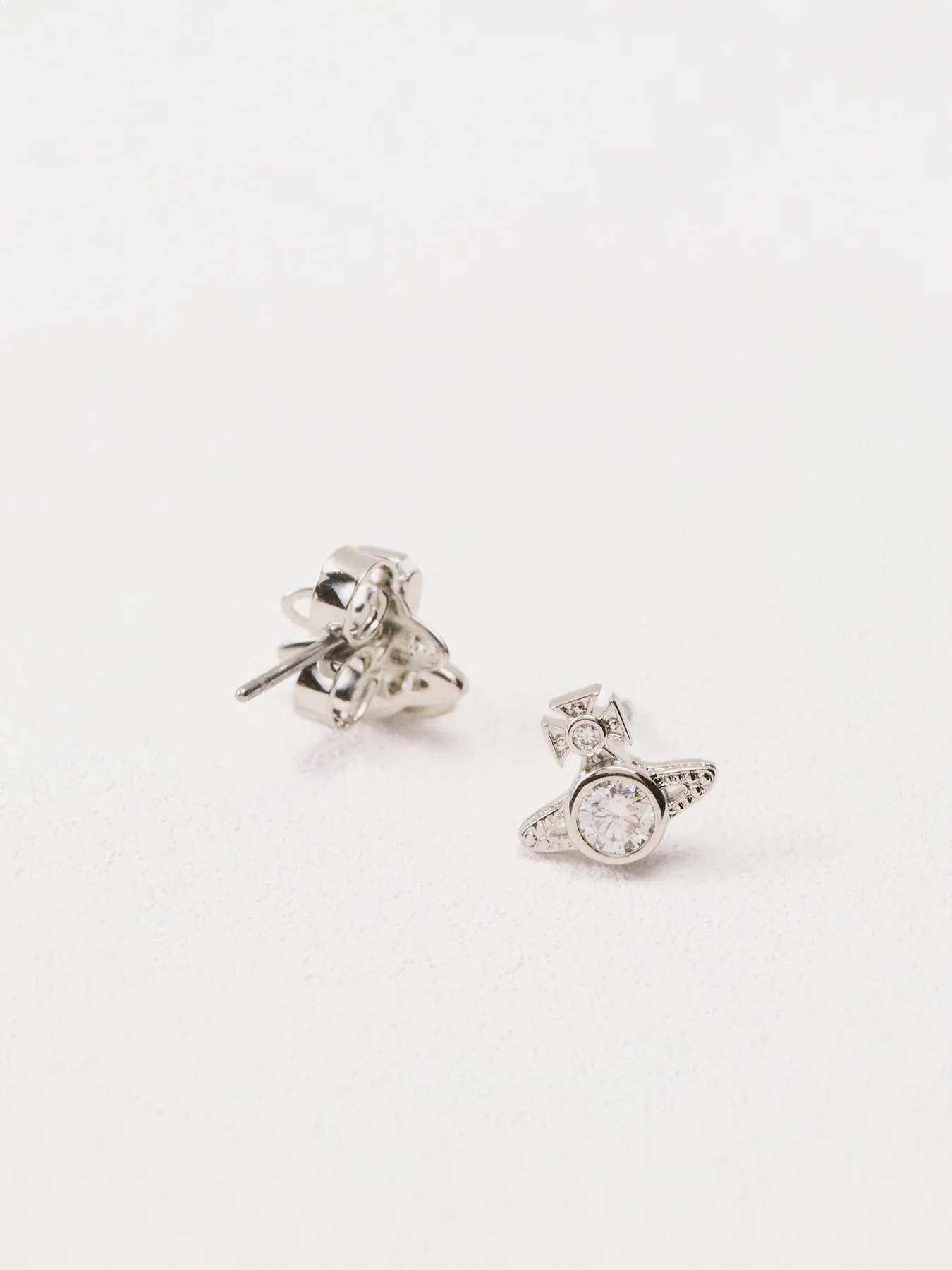 London Orb Earrings Silver - Image 3
