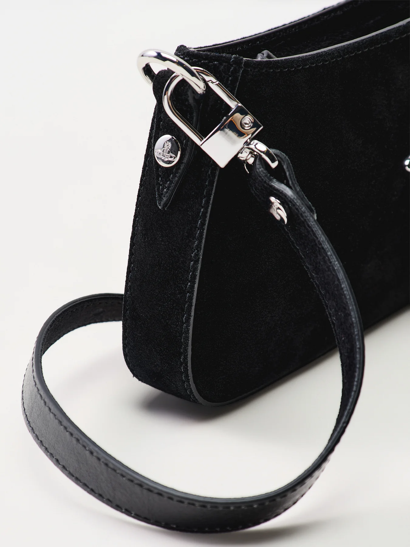 Tasha Shoulder Phone Bag Leather Black - Image 5