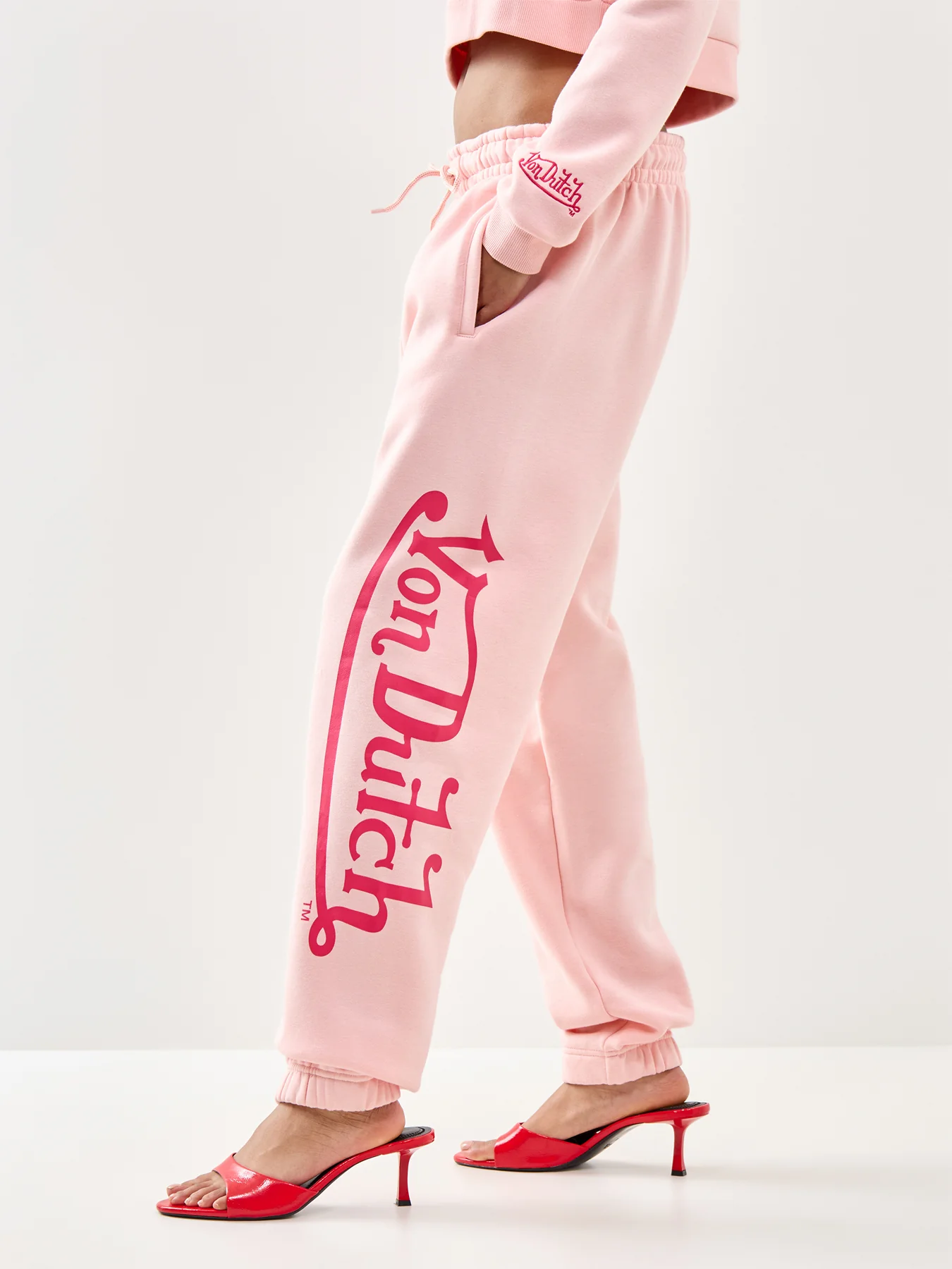 Pink Cuff Jogger Pink - Image 4