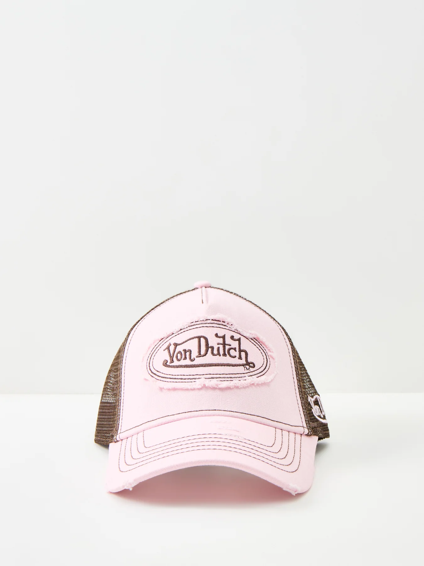 Distressed Logo Cap Pink - Image 4