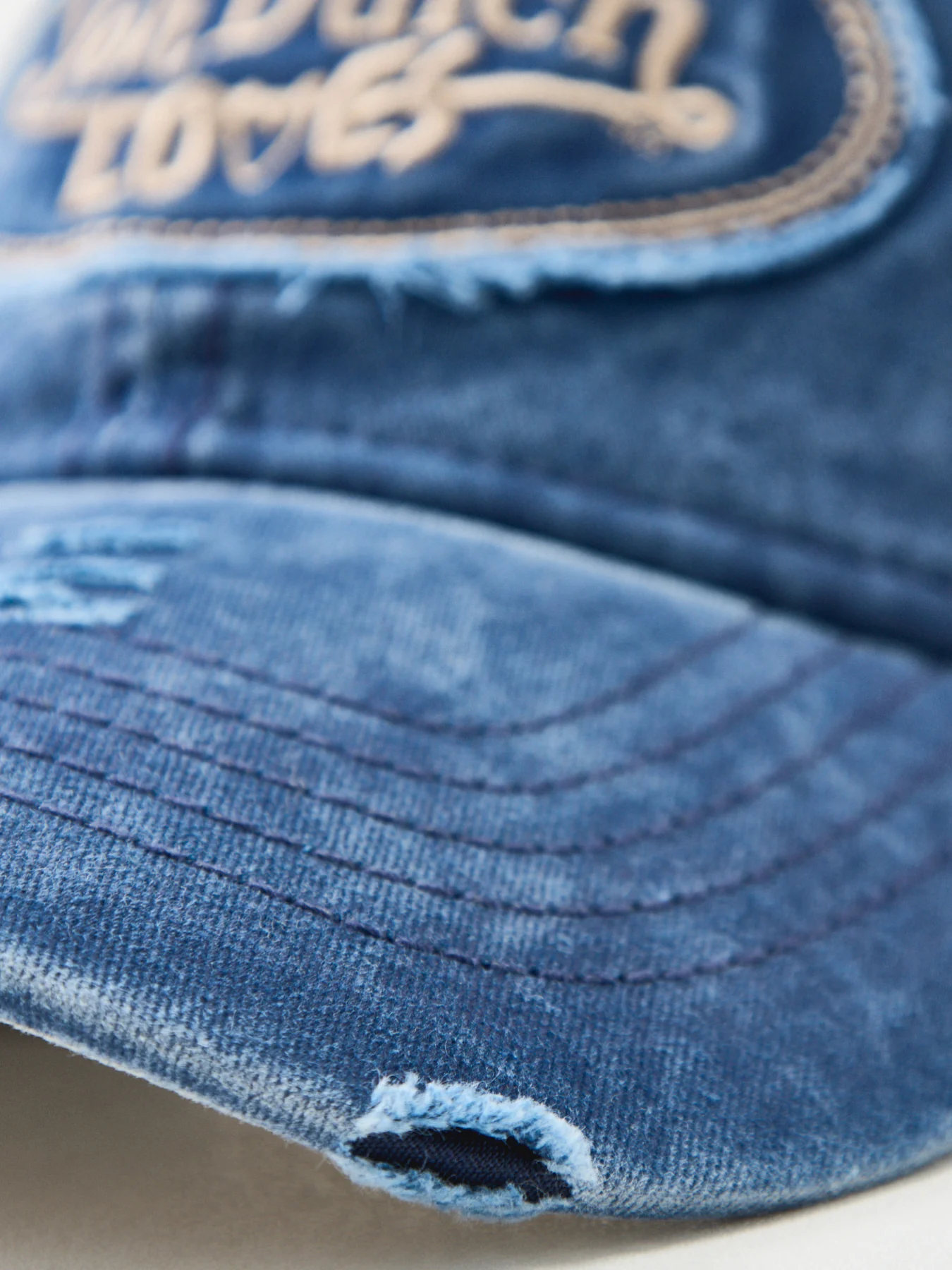 Love Collection Denim Cap Navy - Image 3