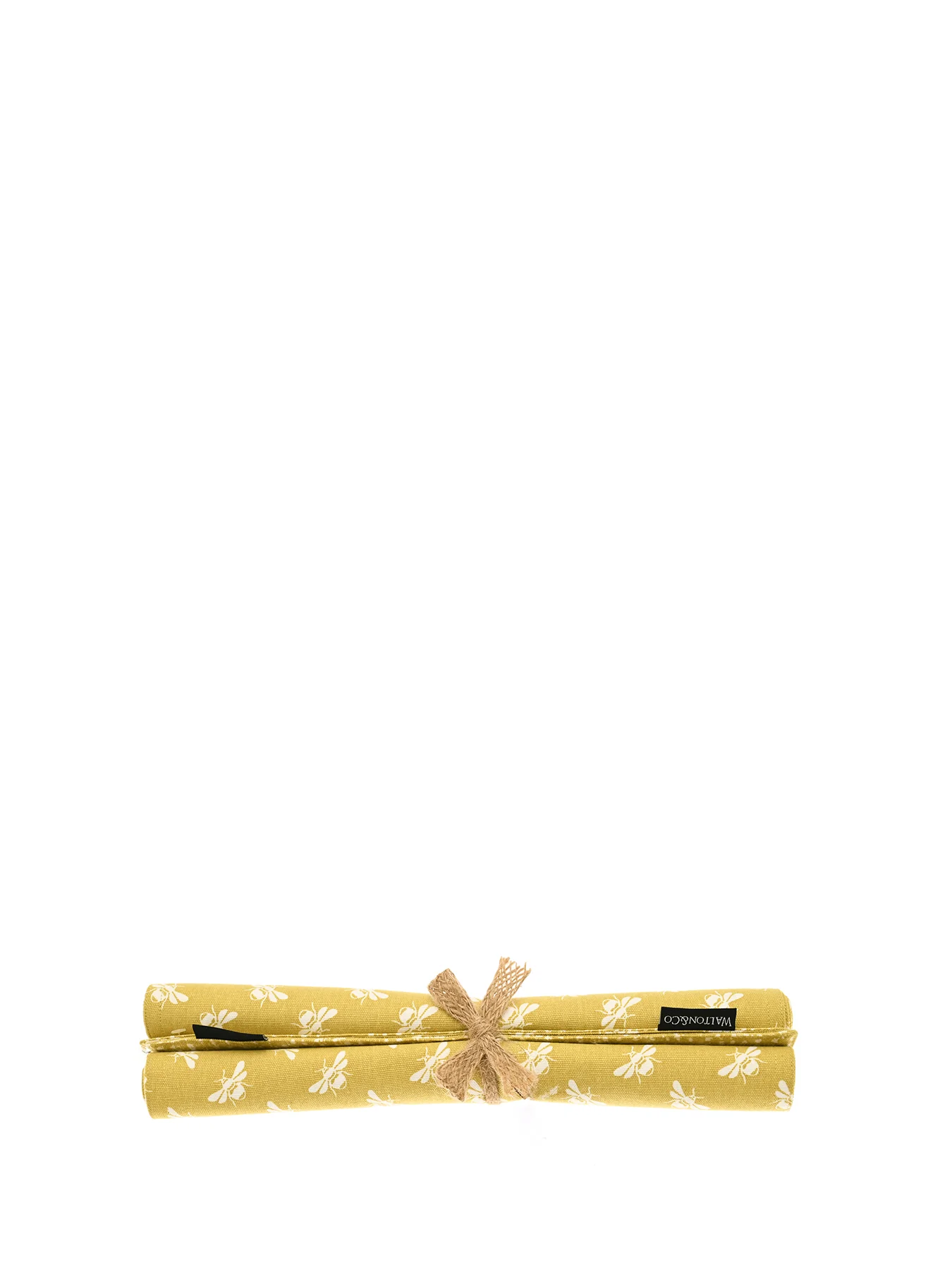 Bee Reversible Placemat Ochre Set Of 2 - Image 4