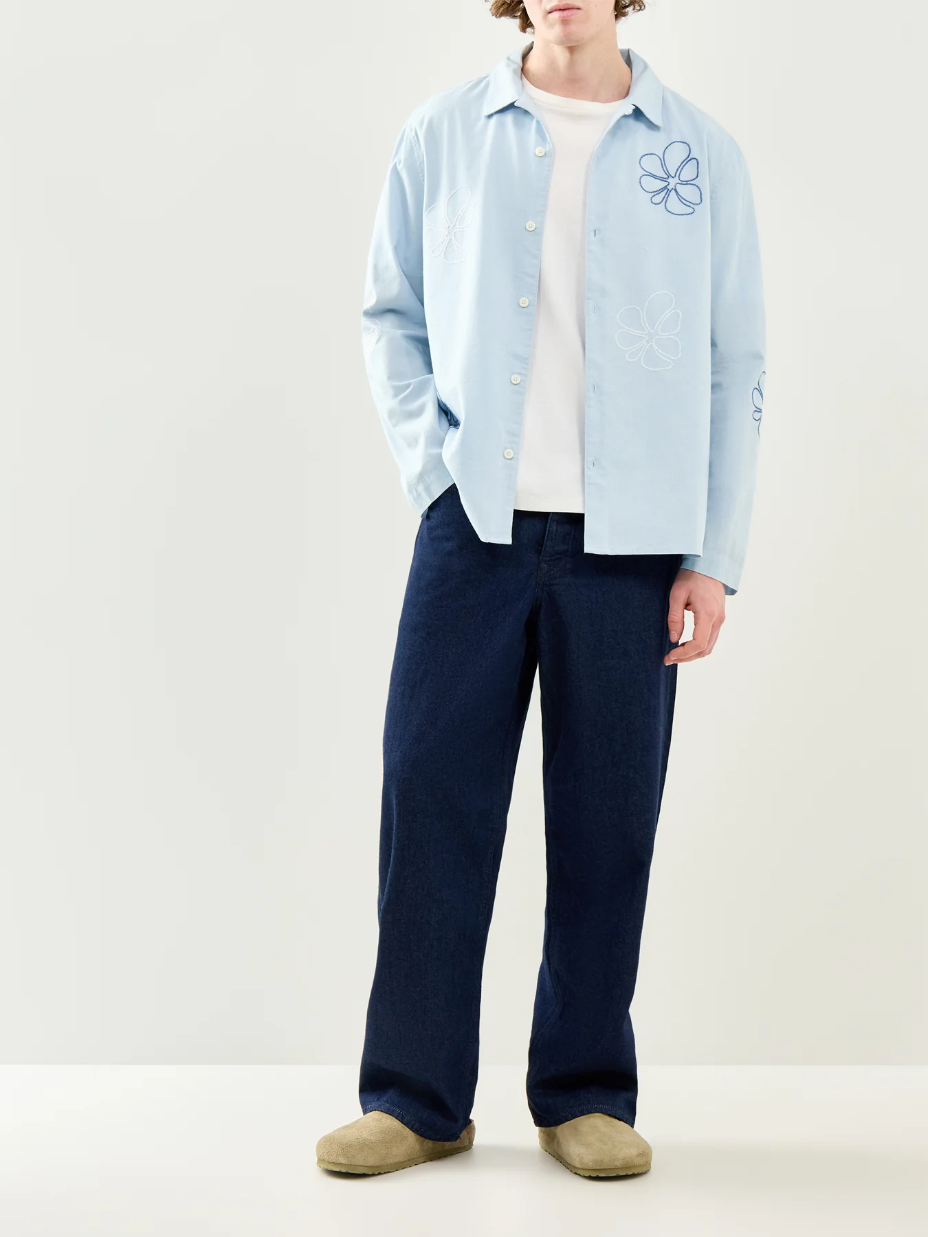 Cross Stitch Long Sleeve Shirt Blue - Image 2